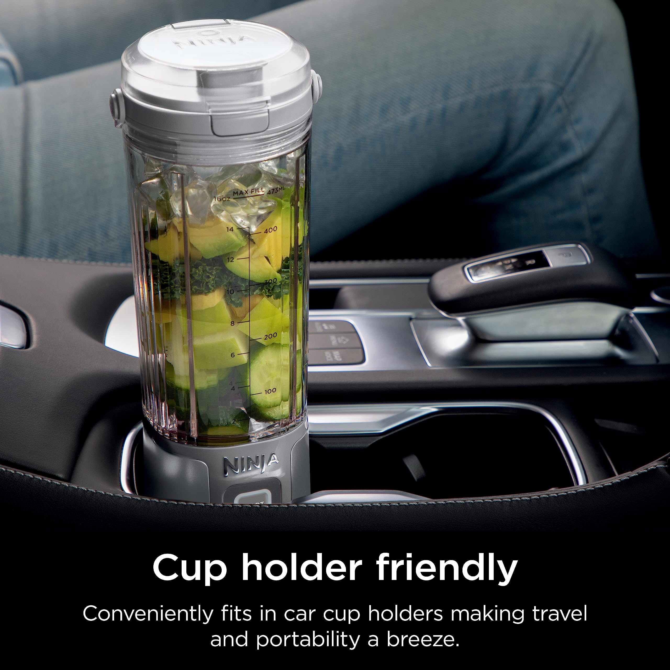 Ninja Blast Portable Blender, Cordless, 18oz. Vessel, Personal Blender For-Shakes and Smoothies, BPA Free, Leakproof-Lid and Sip Spout, USB-C Rechargeable, Dishwasher Safe Parts, Tinted Pink, BC151PK