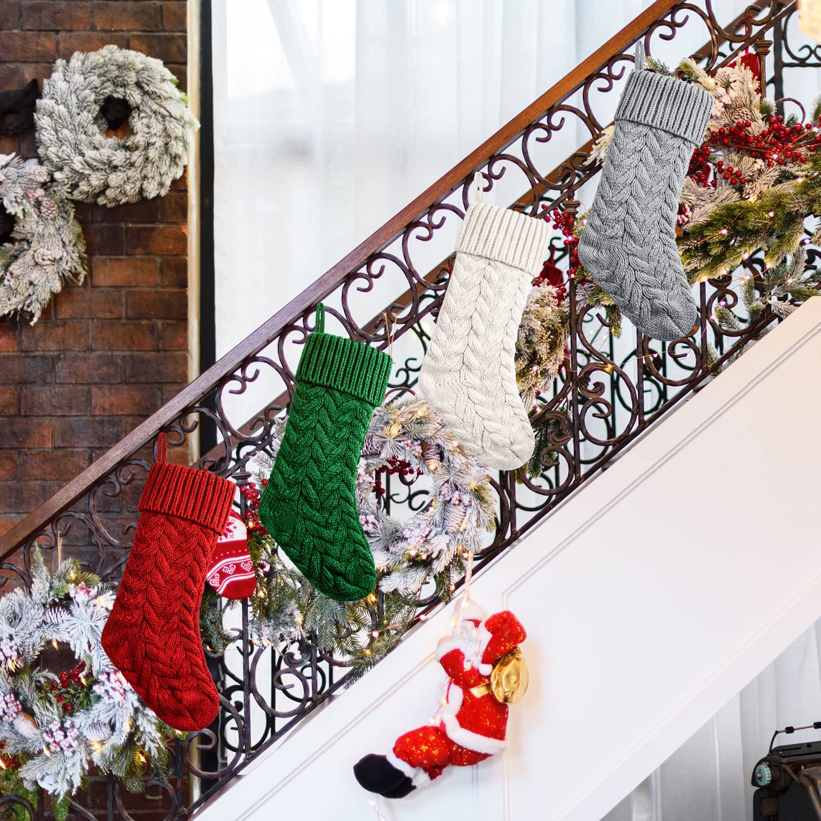 Knit Christmas Stockings Xmas