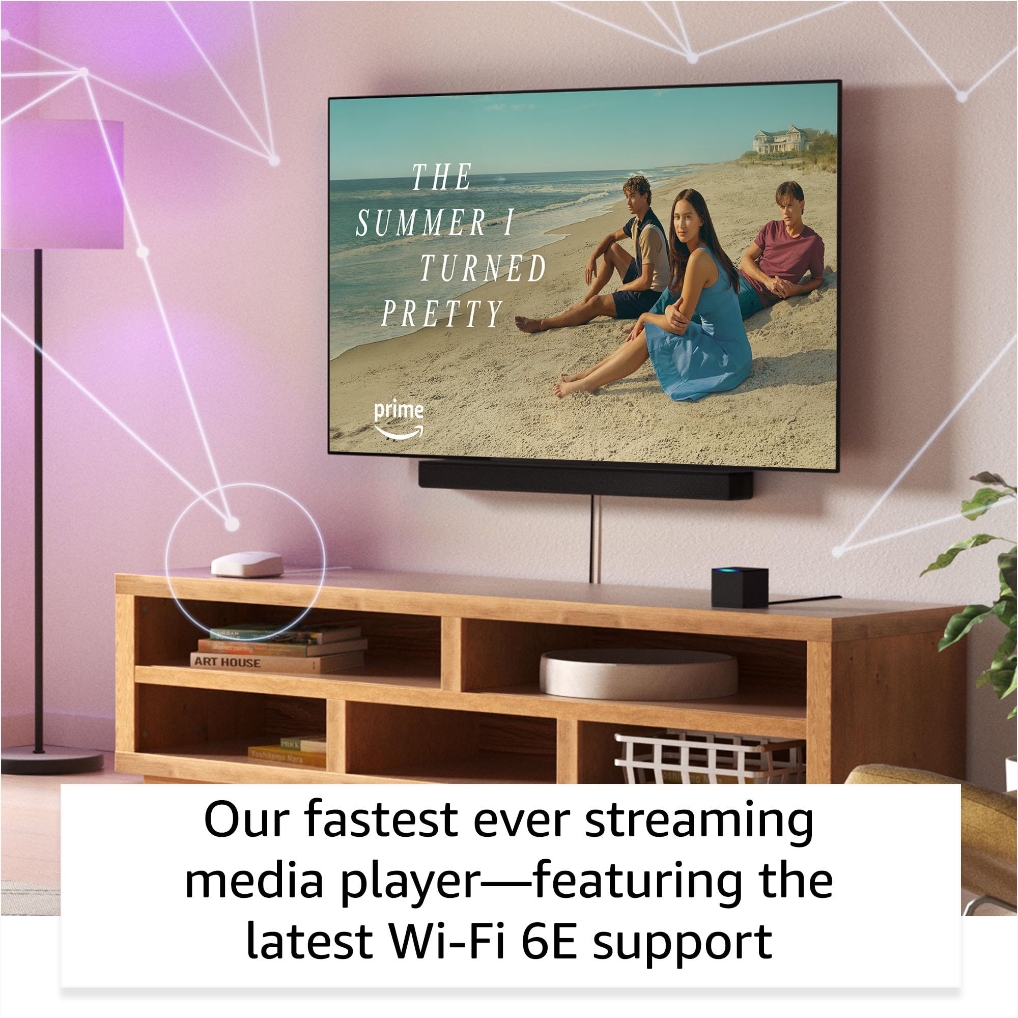 Amazon Fire TV Cube (newest model), Hands-free streaming device with Alexa, Wi-Fi 6E, 4K Ultra HD