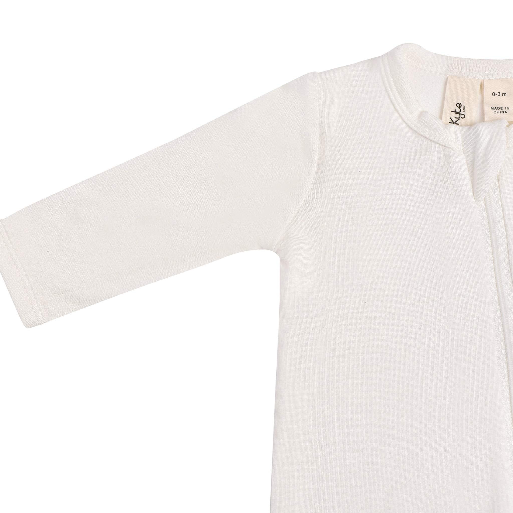 KYTE BABY Unisex Zipper Closure Footies, Rayon Made From Bamboo, 0-24 Months