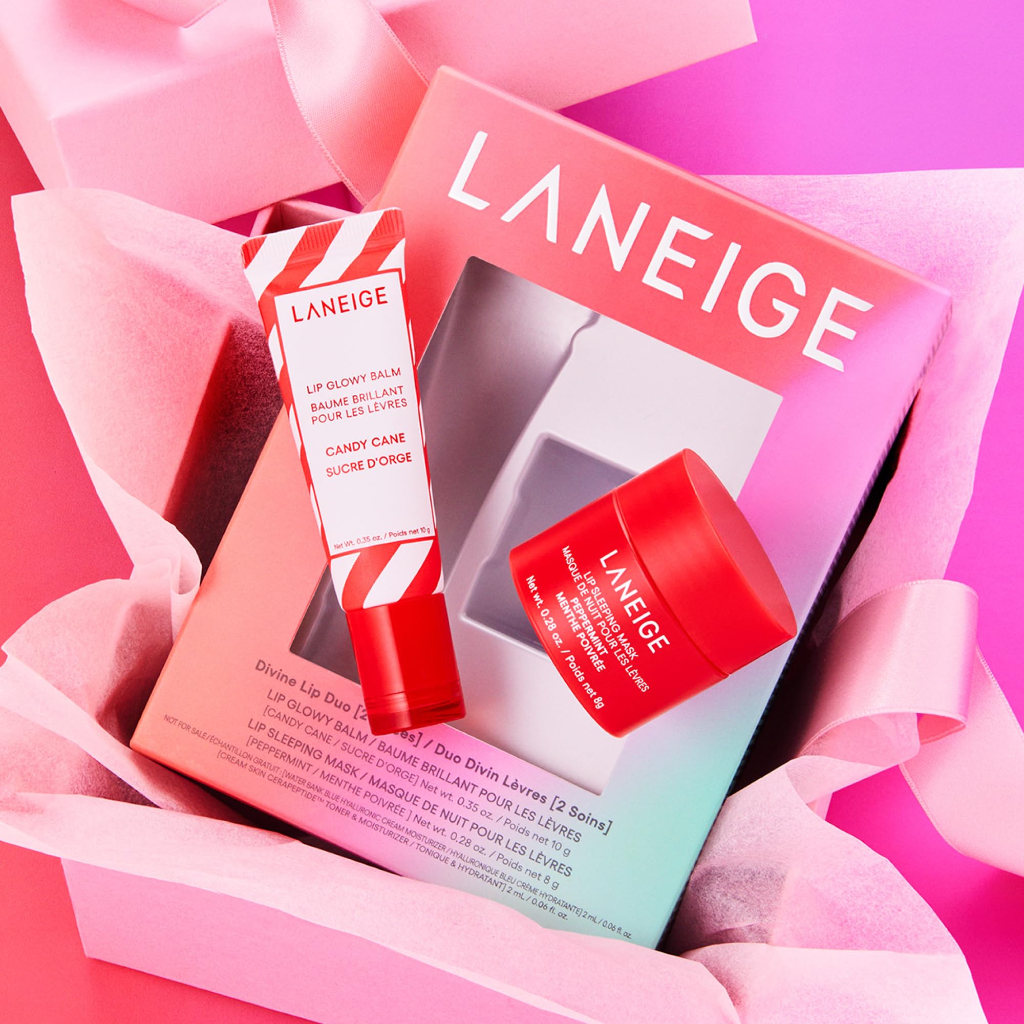LANEIGE Lip Glowy Balm Hydrate, Glossy, Lightweight, Moisturize & Tint with Shea Butter