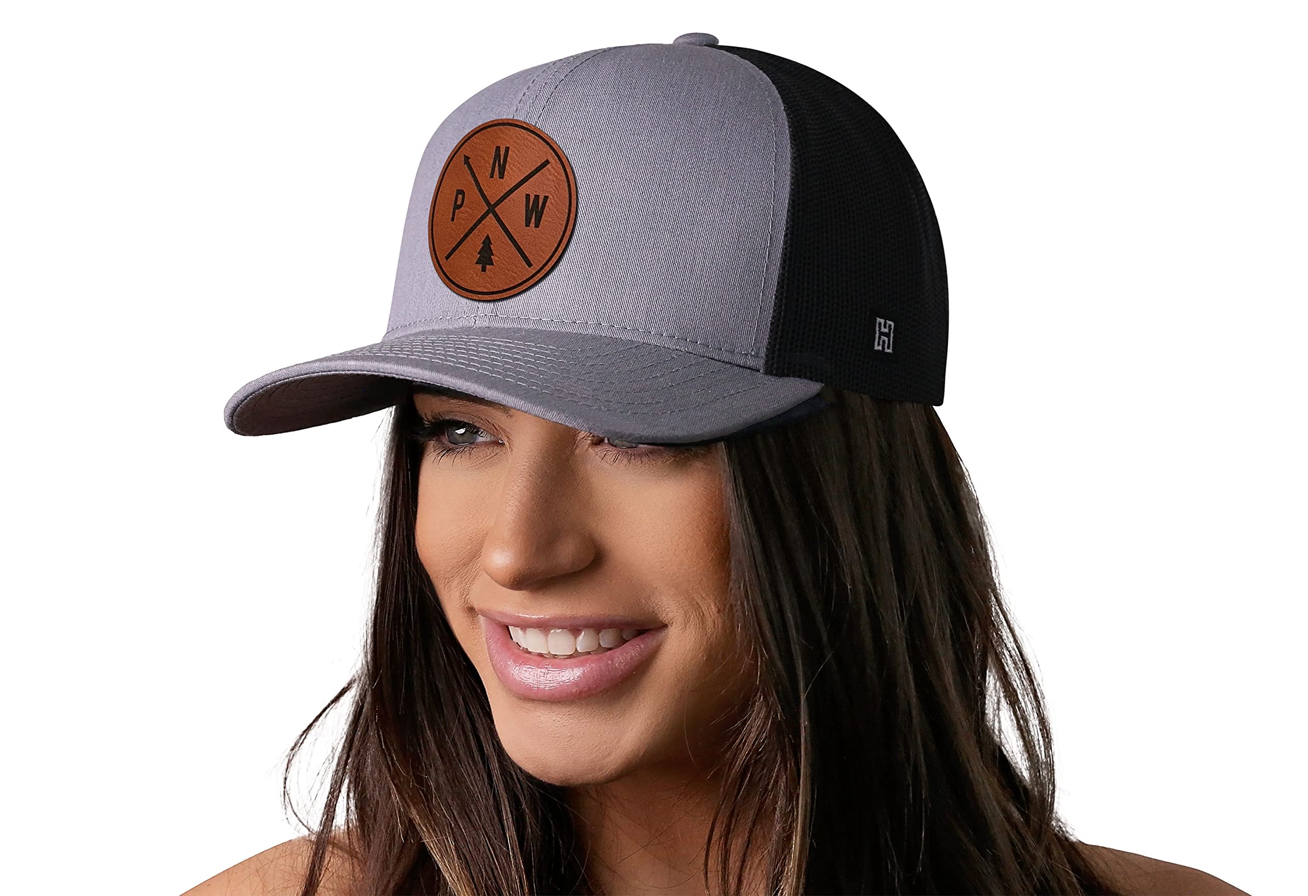 HAKA Camping Hat – Outdoors Trucker Hat for Men & Women, Baseball Cap Adjustable Snapback - Synthetic Leather