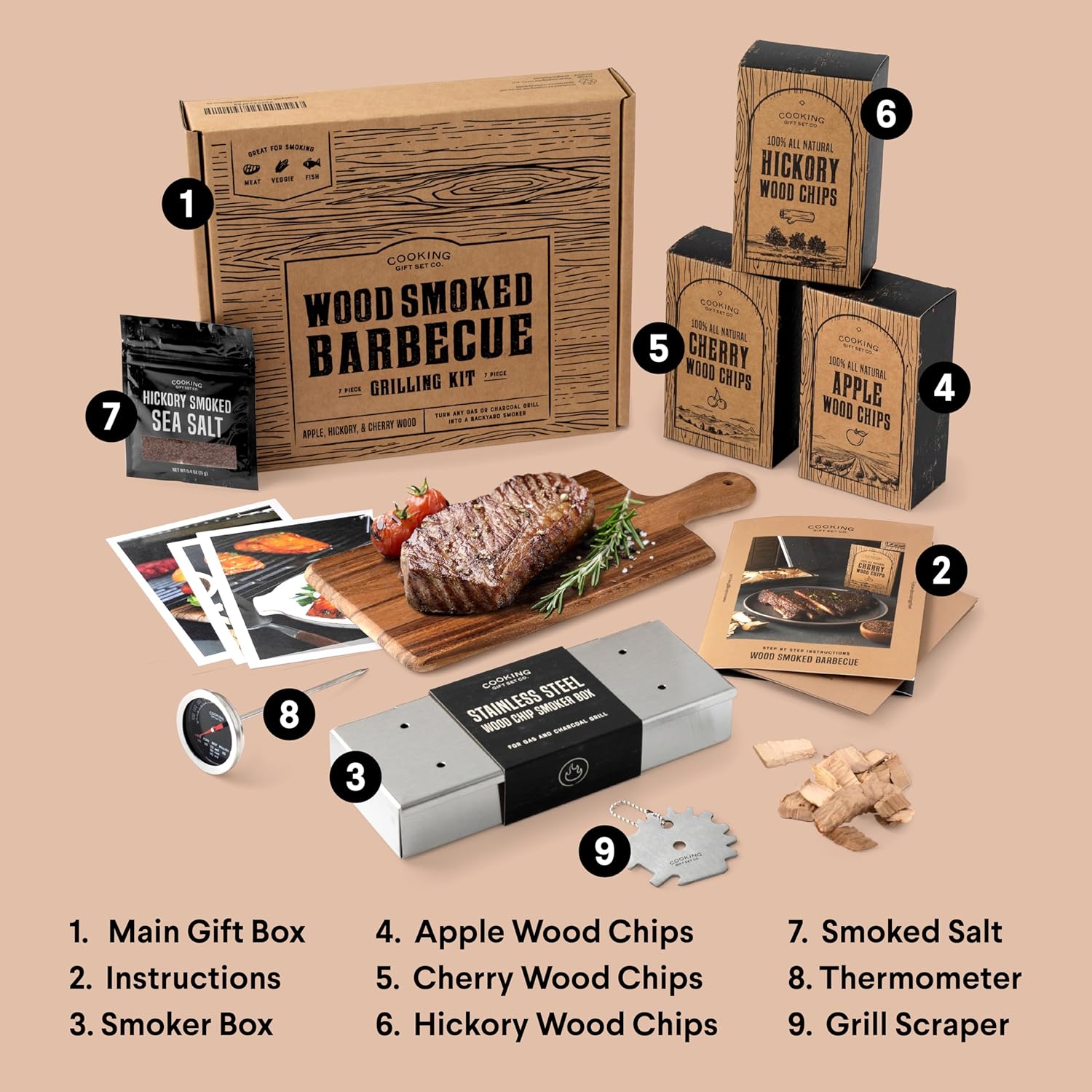 Whiskey Cocktails and Wood Smoked BBQ Grill Kit