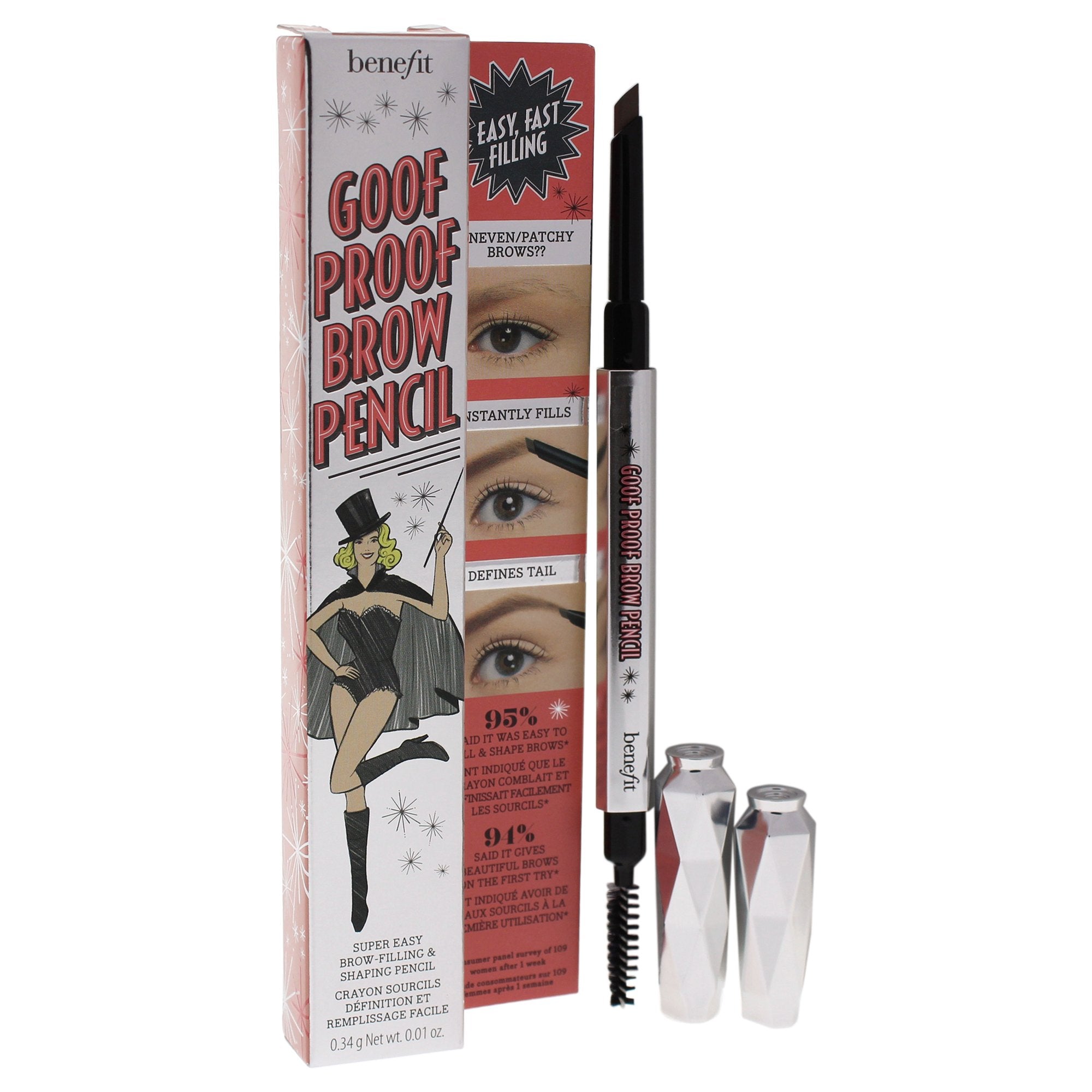 BENEFIT COSMETICS Goof Proof Brow Pencil 03 Warm Light Brown