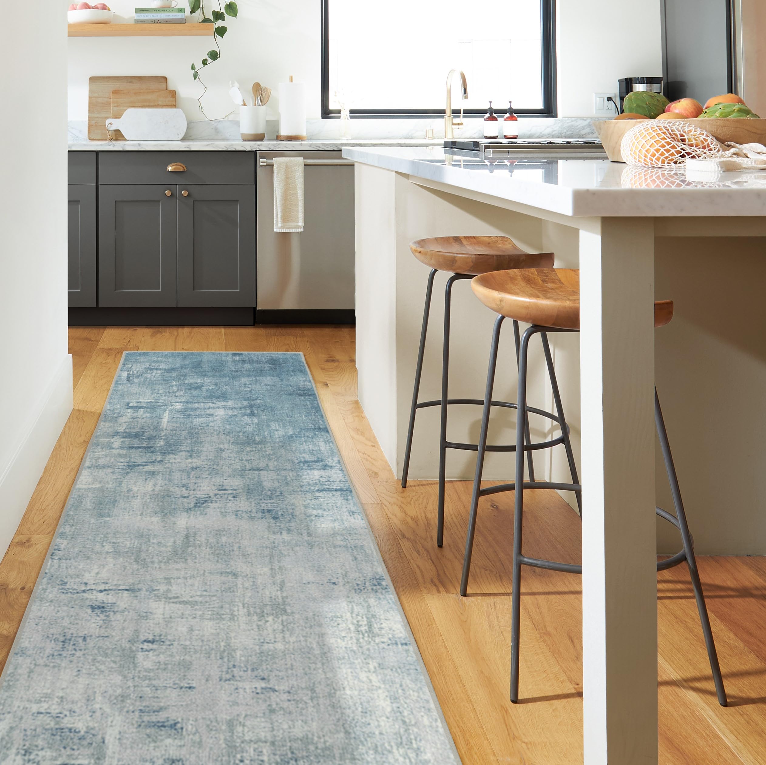 RUGGABLE Impasto Washable Rug - Perfect Modern Area Rug for Living Room Bedroom Kitchen - Non-Slip, Pet & Child Friendly, Stain & Water Resistant - Durable - Sage Green 3&