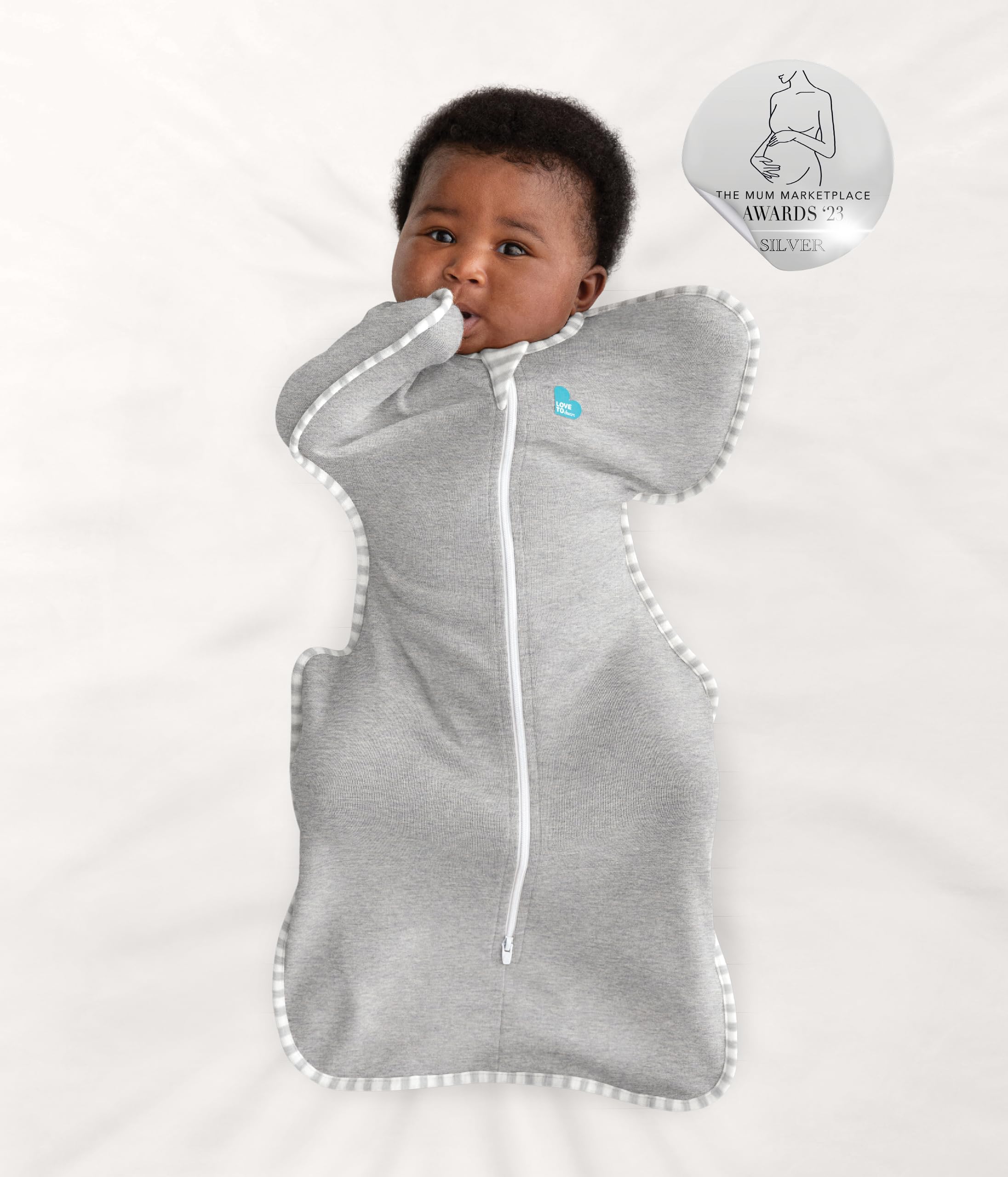 Love to Dream Swaddle UP, Baby Sleep Sack, Self-Soothing Swaddles for Newborns, Improves Sleep, Snug Fit Helps Calm Startle Reflex, New Born Essentials for Baby, 5-8.5 lbs, Sand Dollar