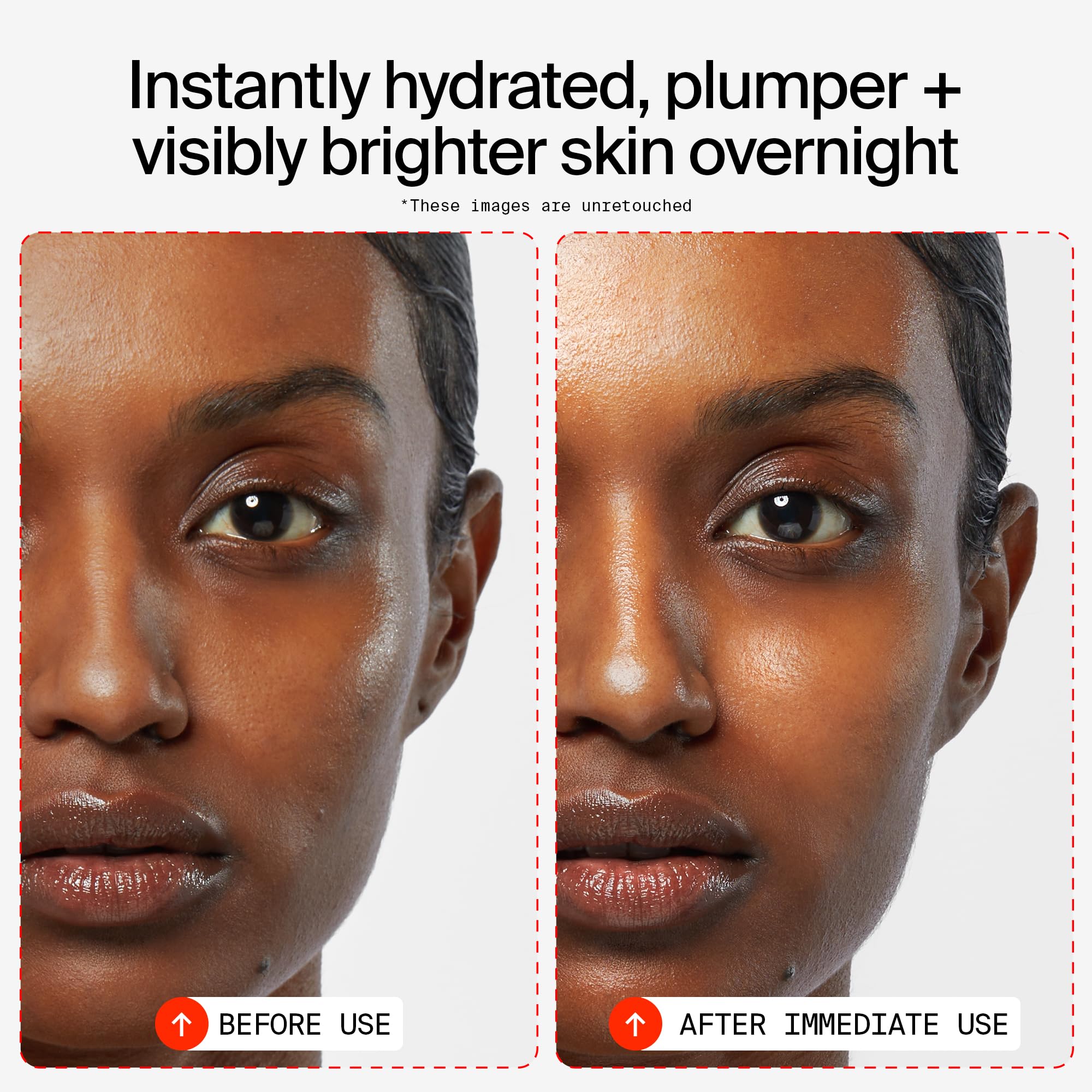 YTTP Hydrate + Glow Dream Overnight Face Mask - Brightening Skin Care Cream & Moisturizing Facial Mask with Hyaluronic Acid, Vitamin C & Squalane Oil for Even Skin Tone - Vegan Skincare (2oz)