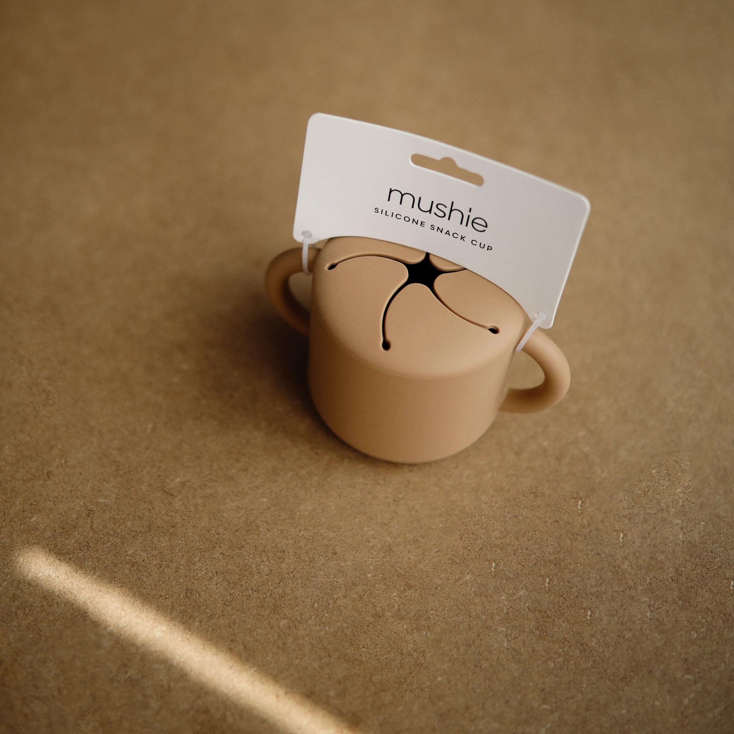 mushie Silicone Snack Cup | Spill Proof Food Container for Toddler and Baby (Cambridge Blue)