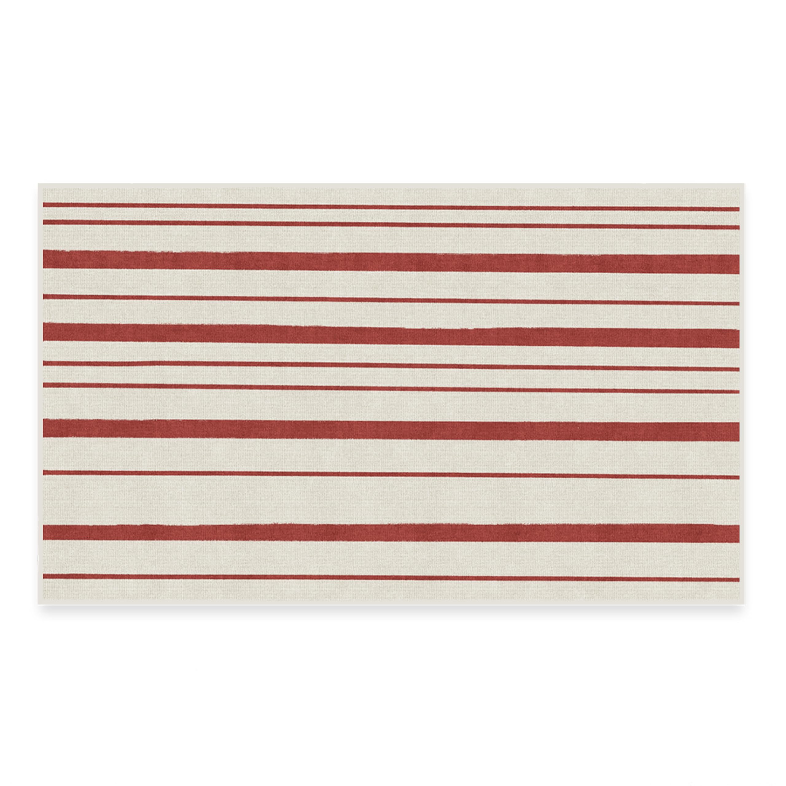 RUGGABLE Winter Plaid Washable Rug - Perfect Holiday Area Rug for Living Room Bedroom Kitchen - Pet & Child Friendly - Stain & Water Resistant - Dress Stewart Tartan Plaid 3&