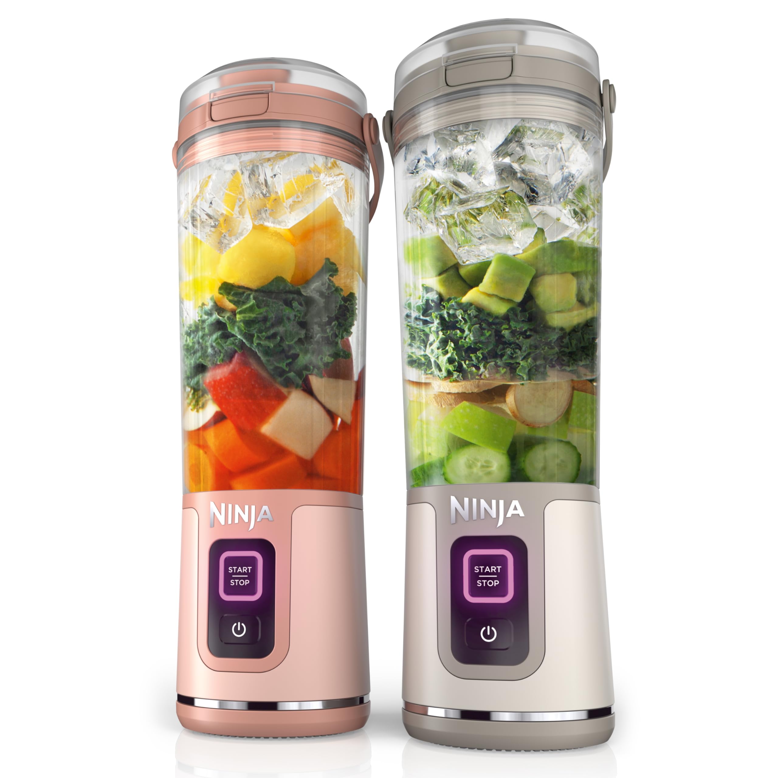 Ninja Blast Portable Blender, Cordless, 18oz. Vessel, Personal Blender For-Shakes and Smoothies, BPA Free, Leakproof-Lid and Sip Spout, USB-C Rechargeable, Dishwasher Safe Parts, Tinted Pink, BC151PK
