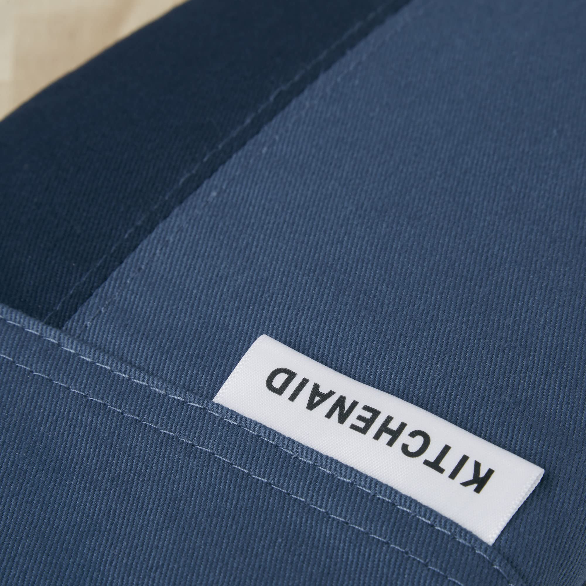 KitchenAid Beacon Two-Tone Non-Slip Mini Oven Mitt Set, Milkshake/Beige, 5.5"x8", 2 Piece