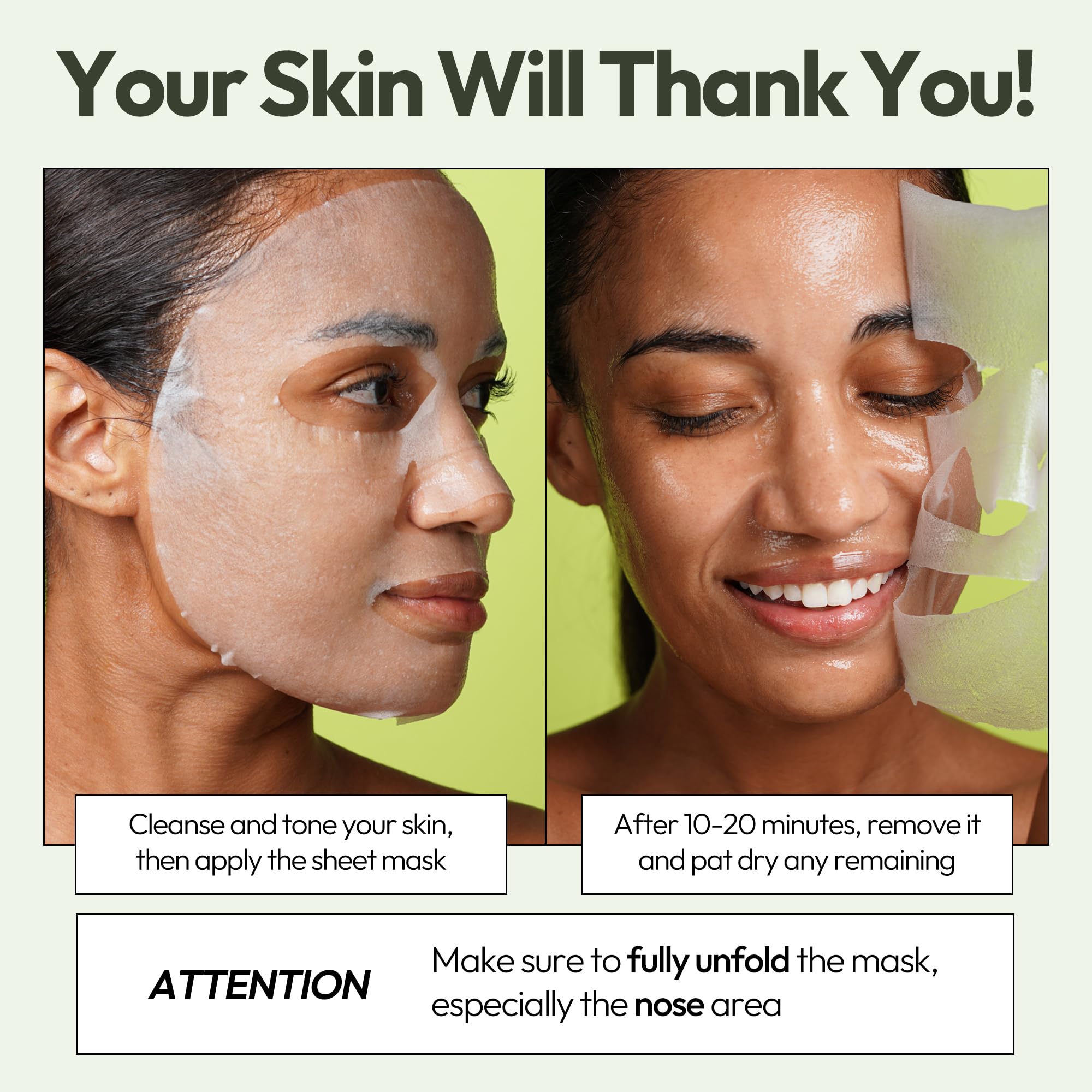 LAPCOS Pearl Sheet Mask, Daily Face Mask with Probiotics to Brighten and Clarify Skin, Korean Beauty Favorite, 5-Pack