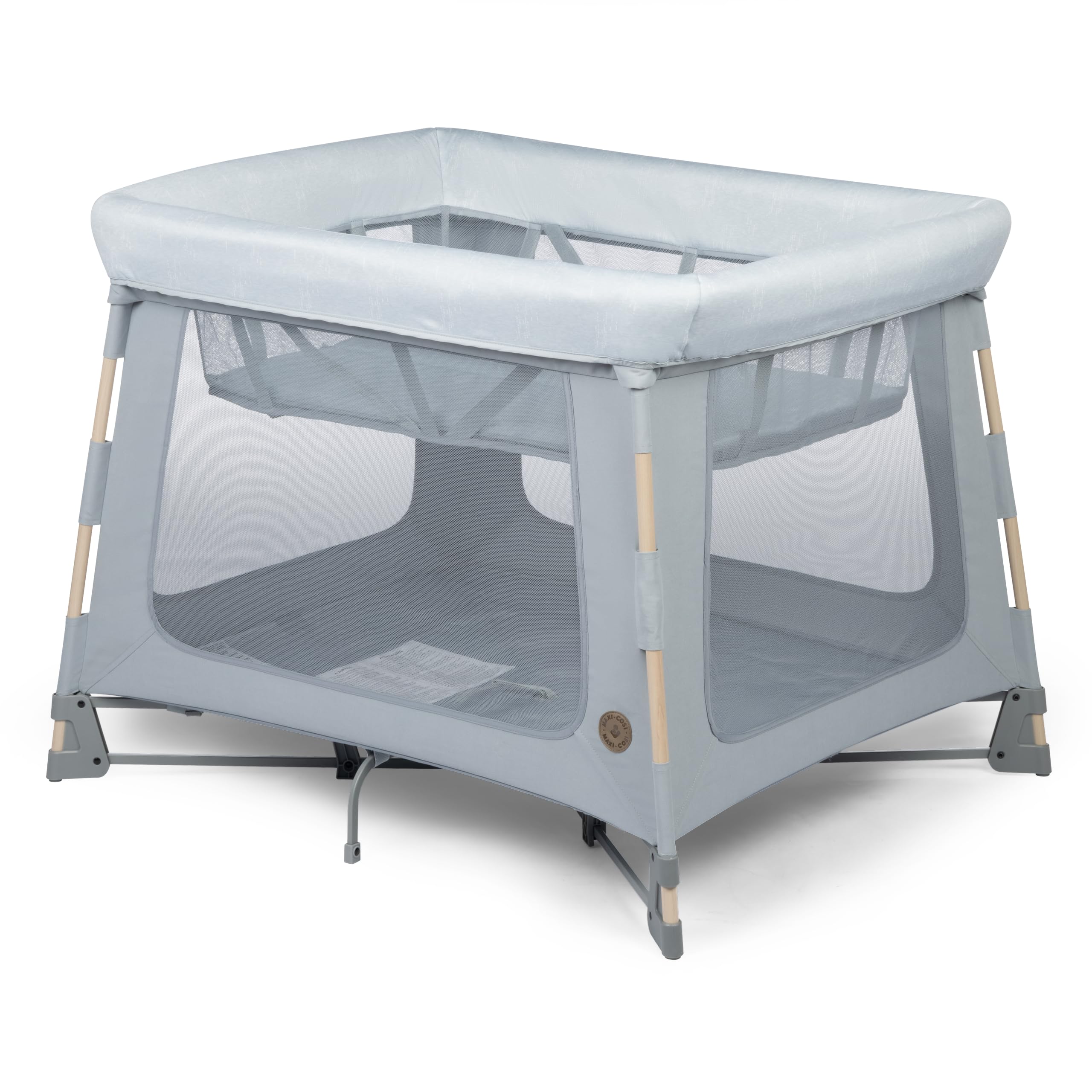 Maxi-Cosi Swift Baby Playpen with Mat, Baby Play Yards, Pack and Play with Bassinet - Portable Playpen for Babies and Toddlers, Classic Oat