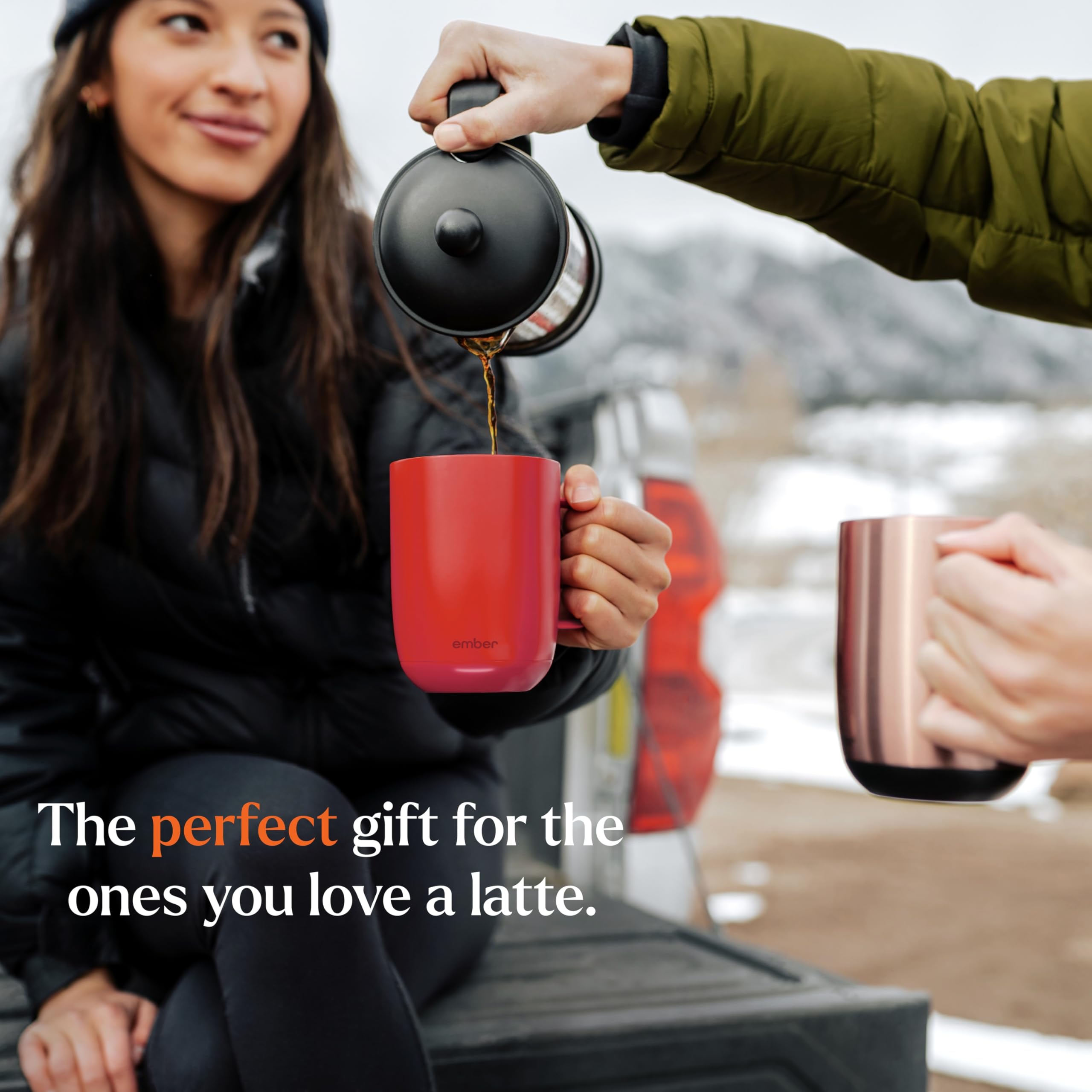 Ember Temperature Control Smart Mug 2, 14 Oz, App-Controlled Heated Coffee Mug with 80 Min Battery Life and Improved Design, White