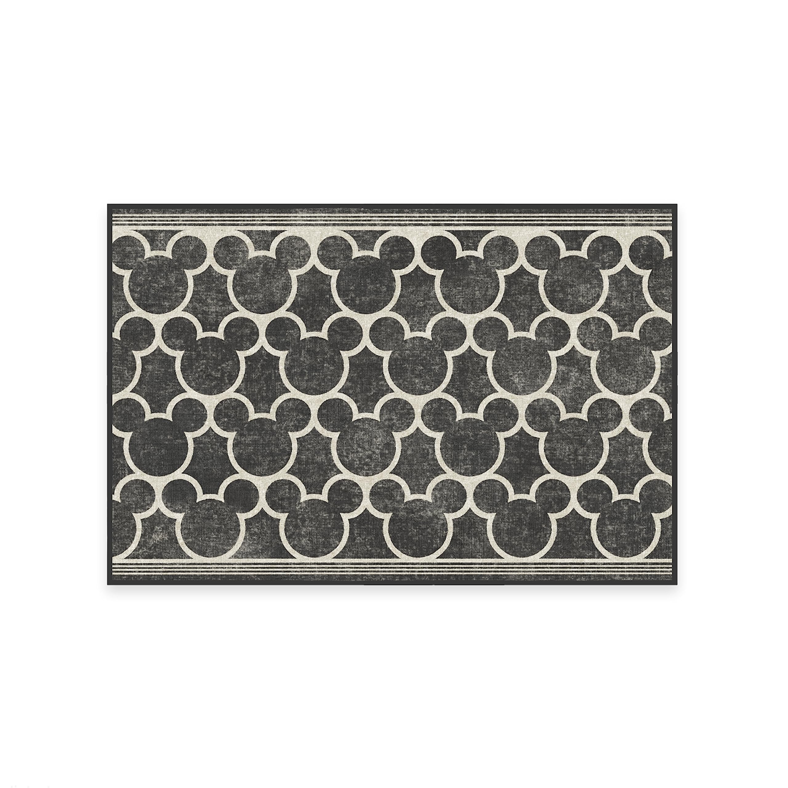 RUGGABLE Disney Classic Minnie Mouse Washable Rug - Perfect Area Rug for Nursery Playroom Kids Room - Pet & Child Friendly - Stain & Water Resistant - Trellis Pink 5&