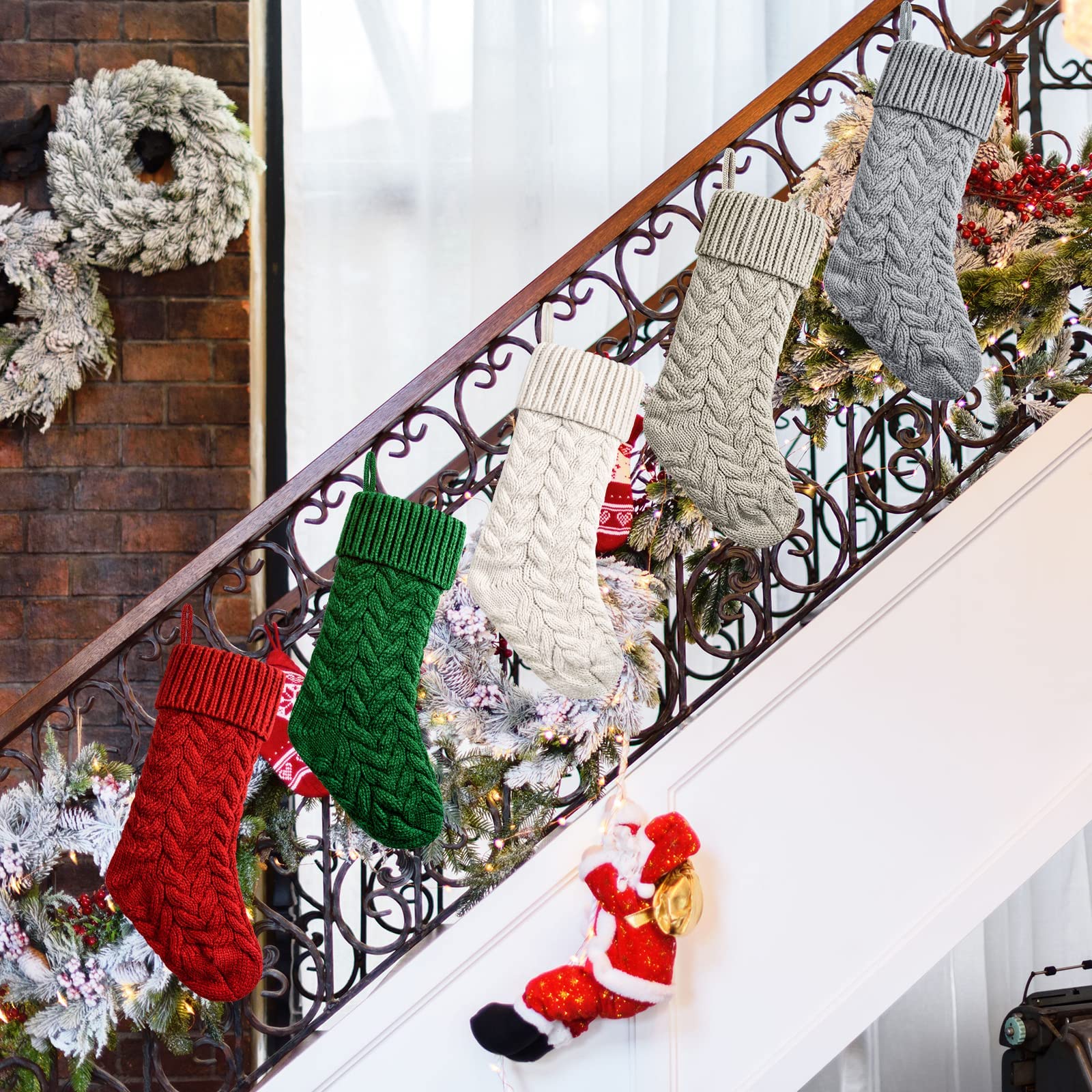 Knit Christmas Stockings Xmas