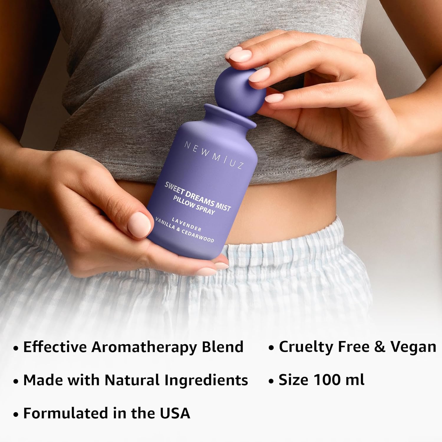 Sweet Dreams Sleep Pillow Spray Lavender Vanilla Cedarwood Essential Oils Fast Acting Aromatherapy Mist for Restful Sleep Relaxation Calming Stress Relief Bedtime & Shower Spray Luxury Self care Gift