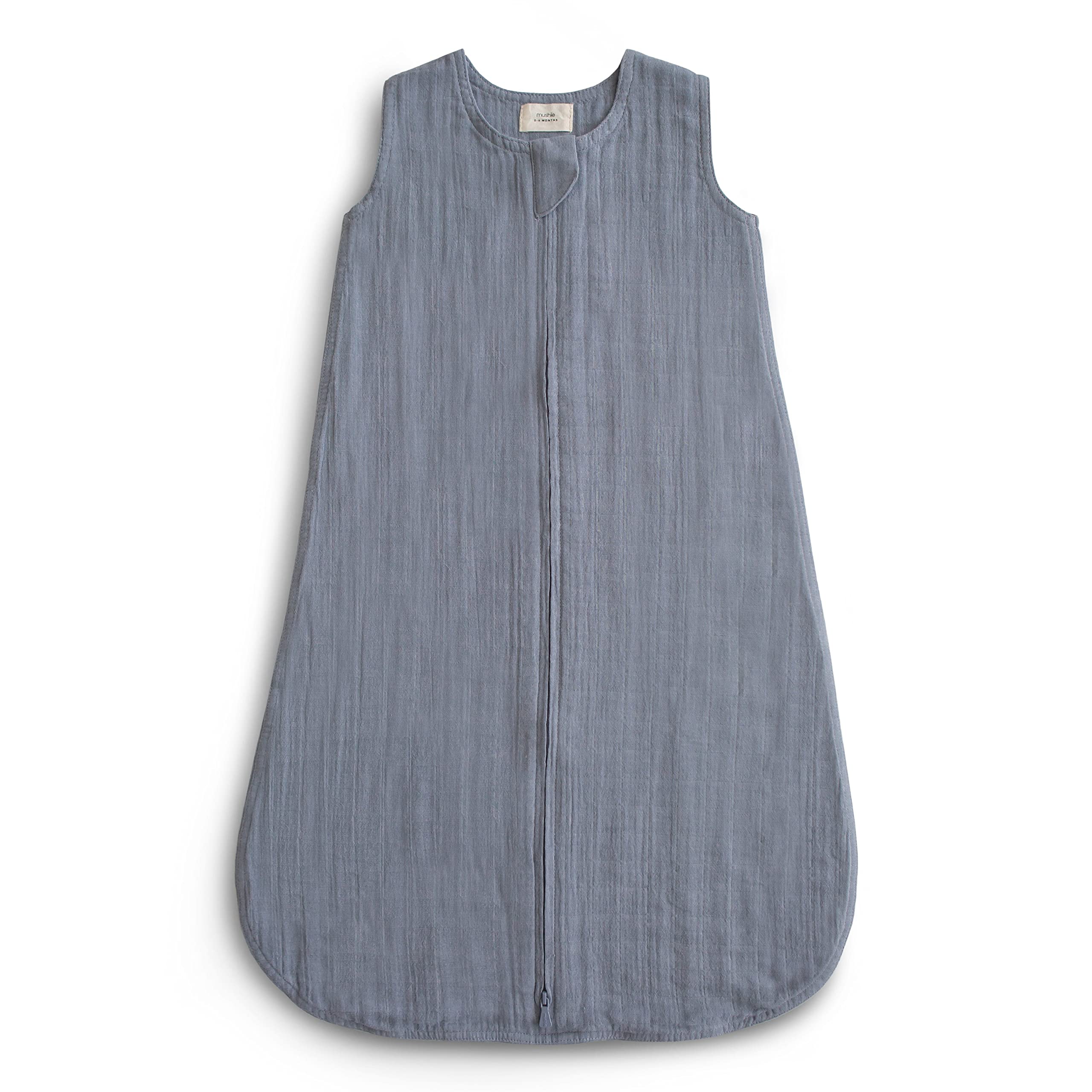 mushie Baby Wearable Blanket | 100% Organic Cotton Muslin | Sleeping Bag for Infants (Natural)