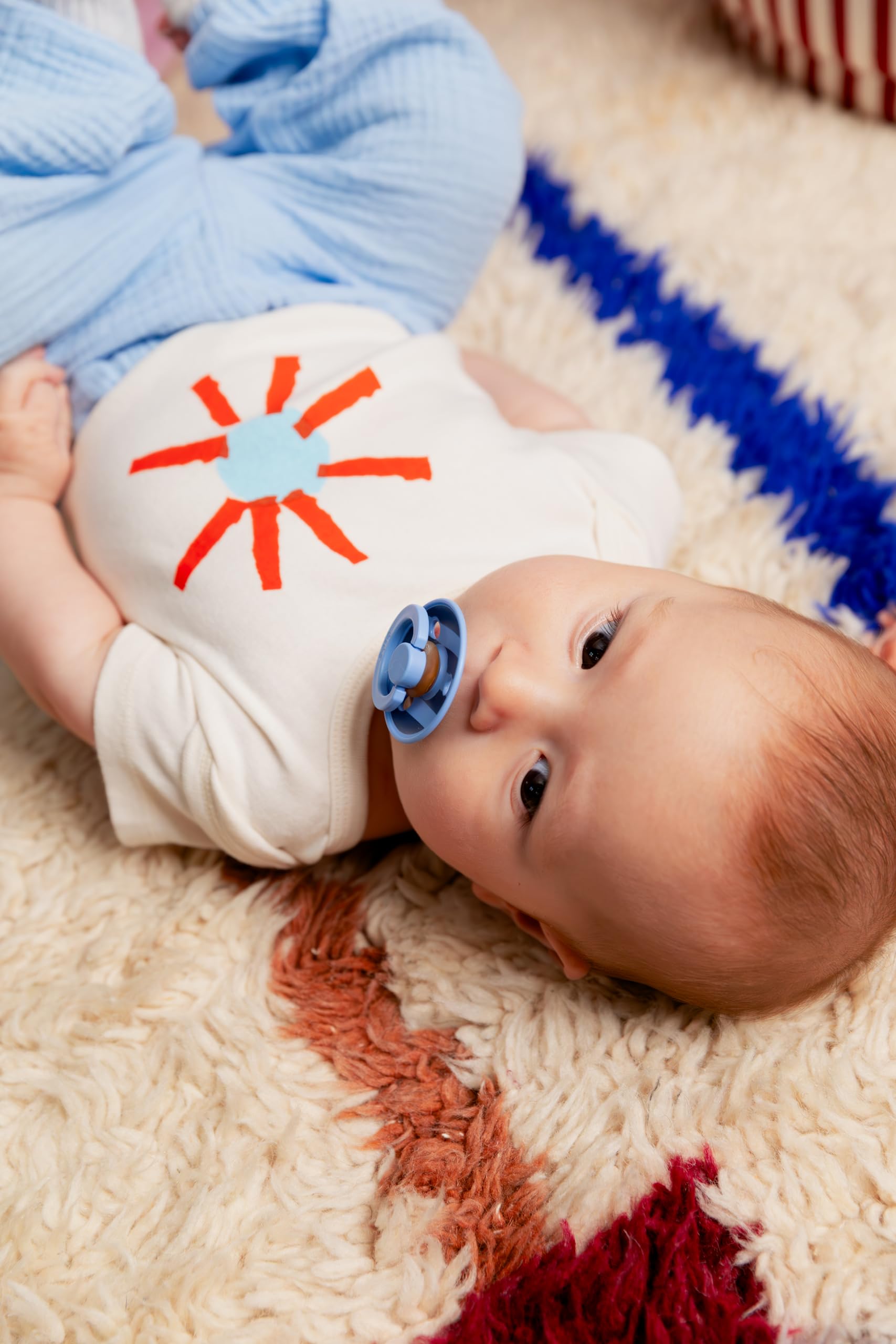 BIBS Pacifiers - Studio Collection | Natural Rubber Baby Pacifier | Set of 2 BPA-Free Soothers | Made in Denmark | (Blush mix, 0-6 Months)