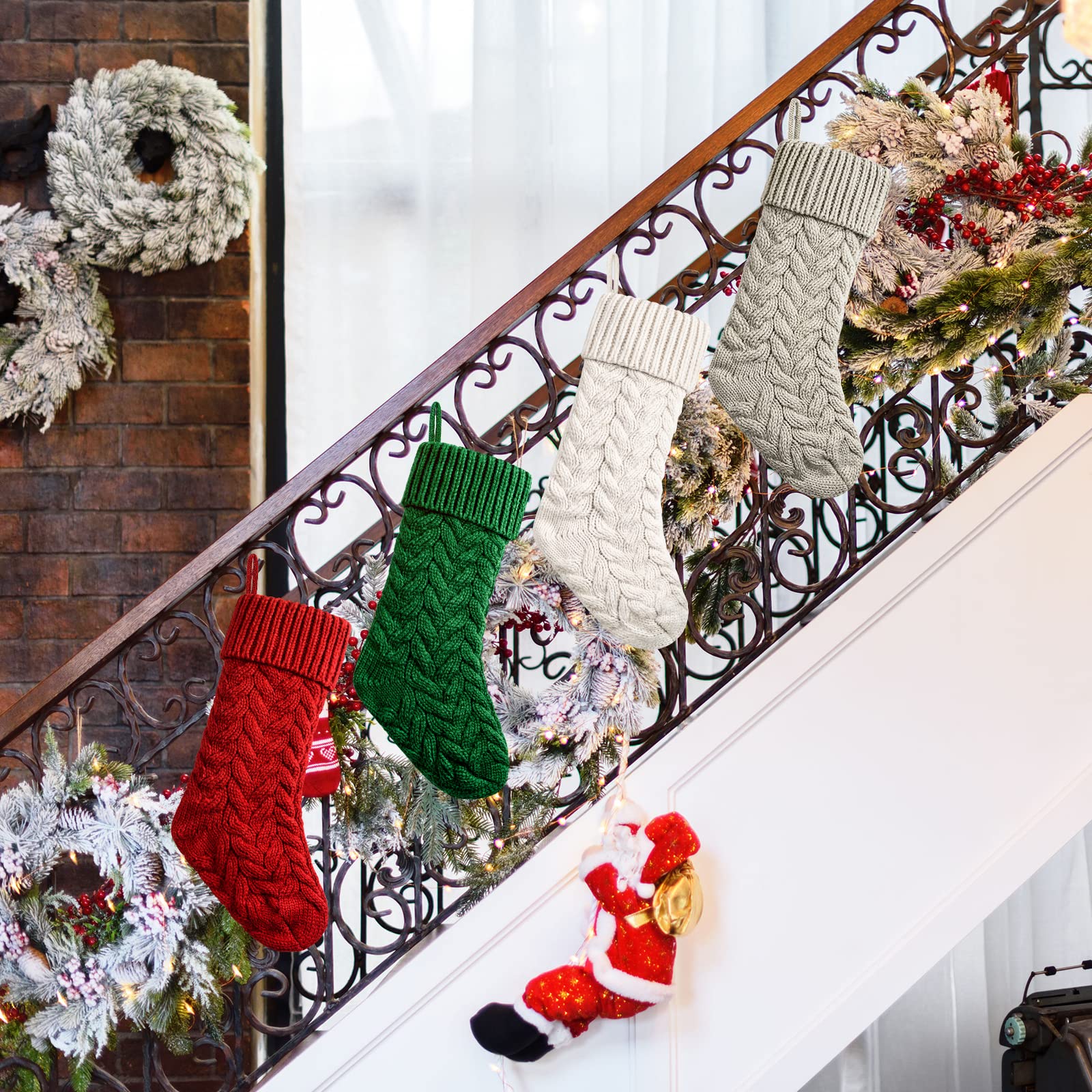 Knit Christmas Stockings Xmas