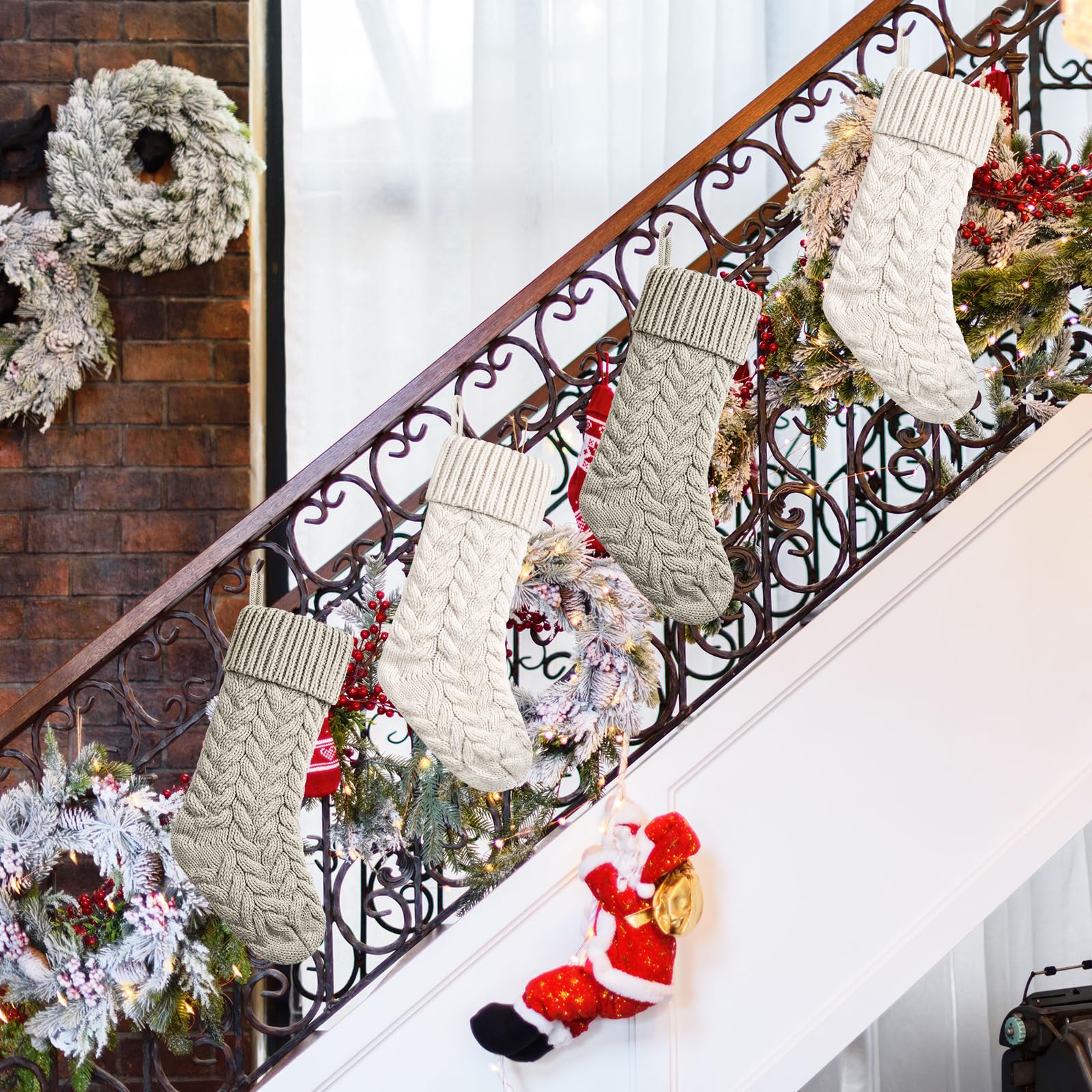 Knit Christmas Stockings Xmas