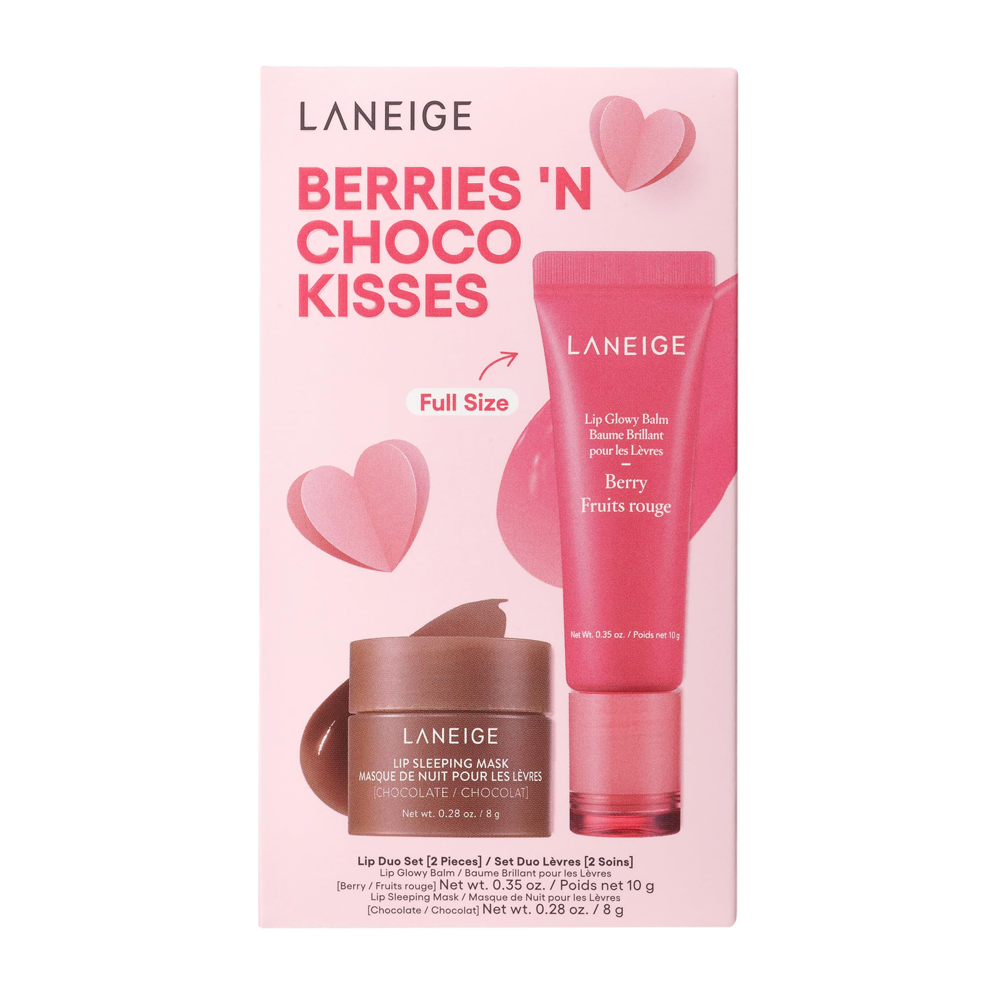 LANEIGE Lip Glowy Balm Hydrate, Glossy, Lightweight, Moisturize & Tint with Shea Butter