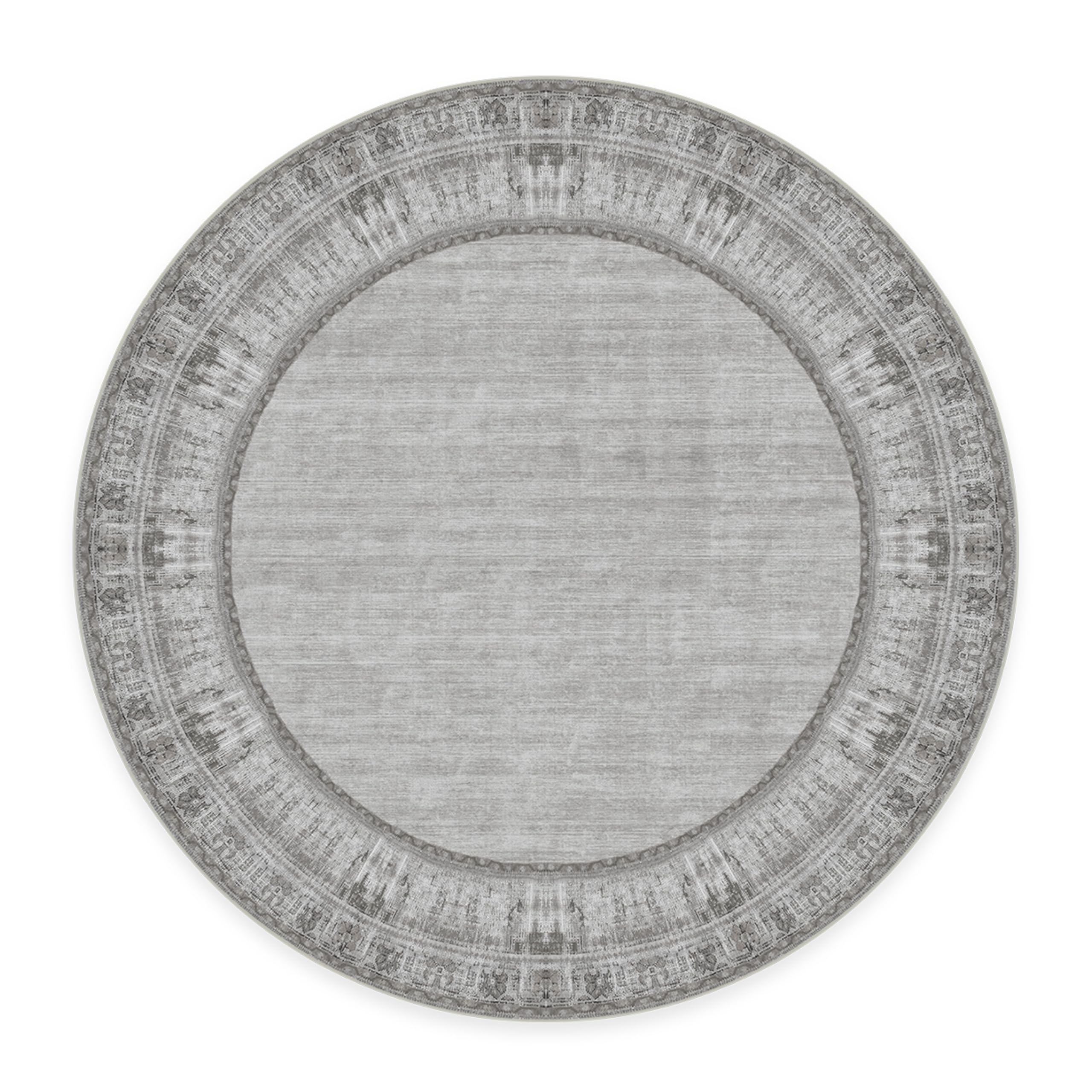 RUGGABLE Zinnia Runner Rug - Perfect Boho Washable Rug for Entryway Hallway Kitchen - Pet & Child Friendly - Stain & Water Resistant - Grey 2.5&