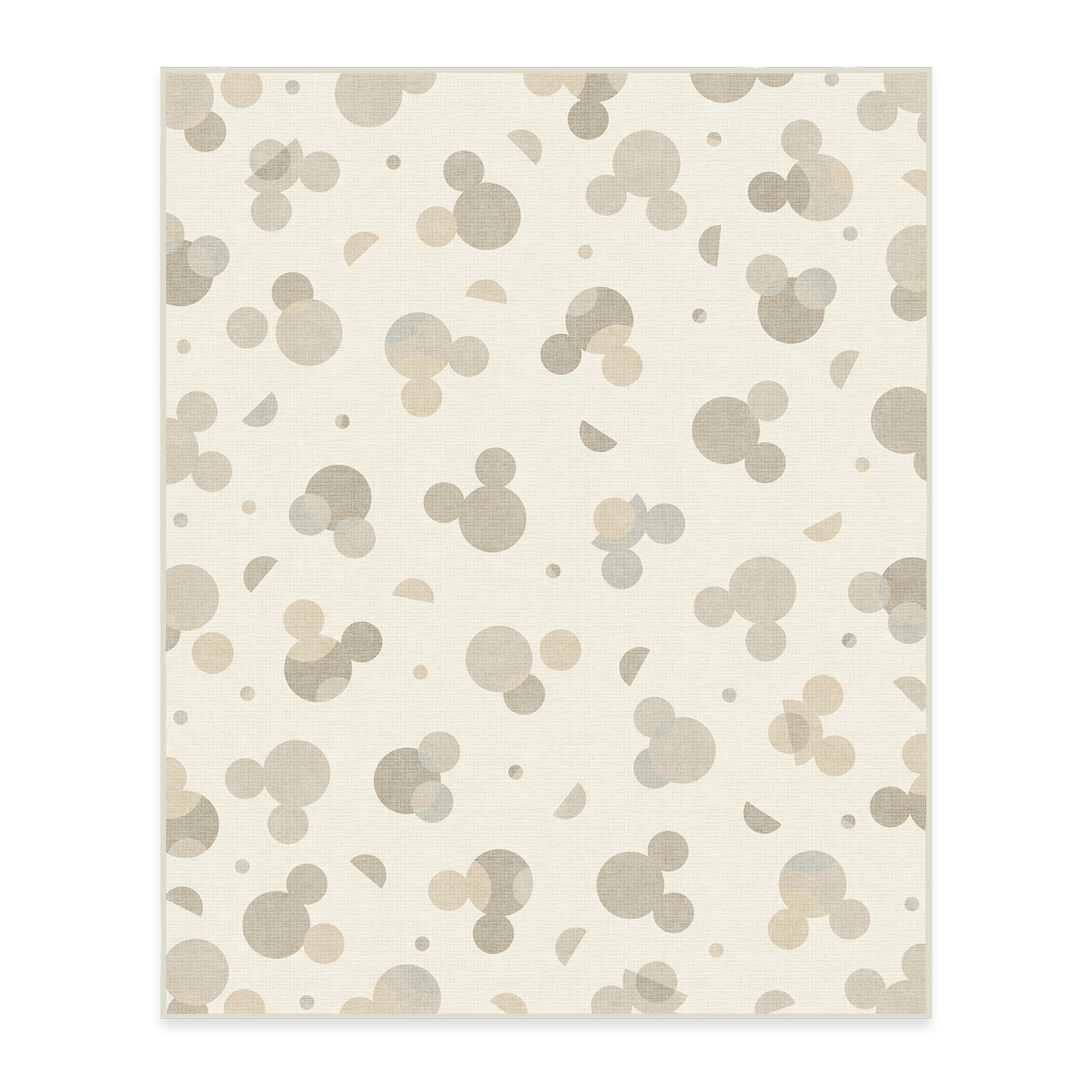 RUGGABLE Disney Classic Minnie Mouse Washable Rug - Perfect Area Rug for Nursery Playroom Kids Room - Pet & Child Friendly - Stain & Water Resistant - Trellis Pink 5&