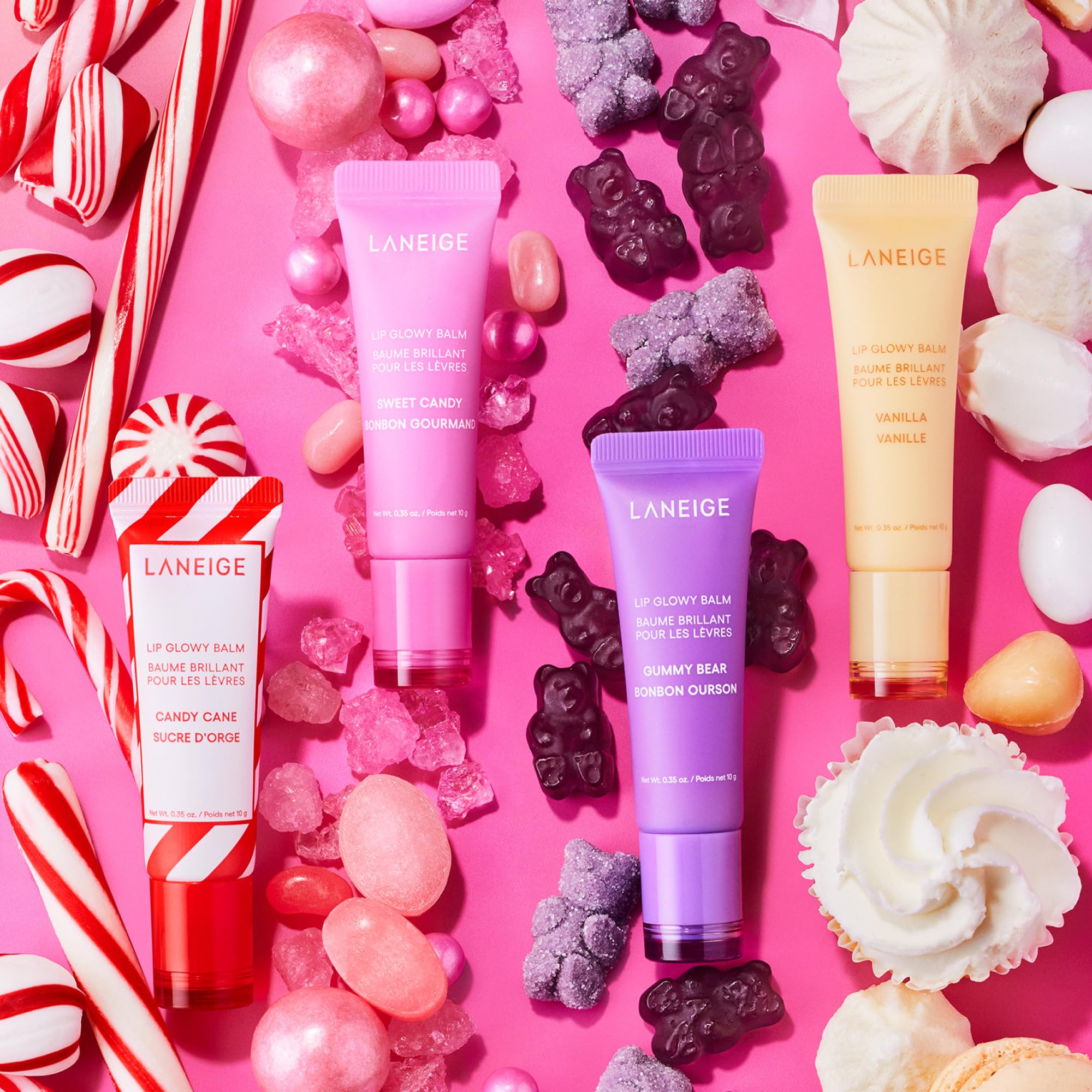 LANEIGE Lip Glowy Balm Hydrate, Glossy, Lightweight, Moisturize & Tint with Shea Butter