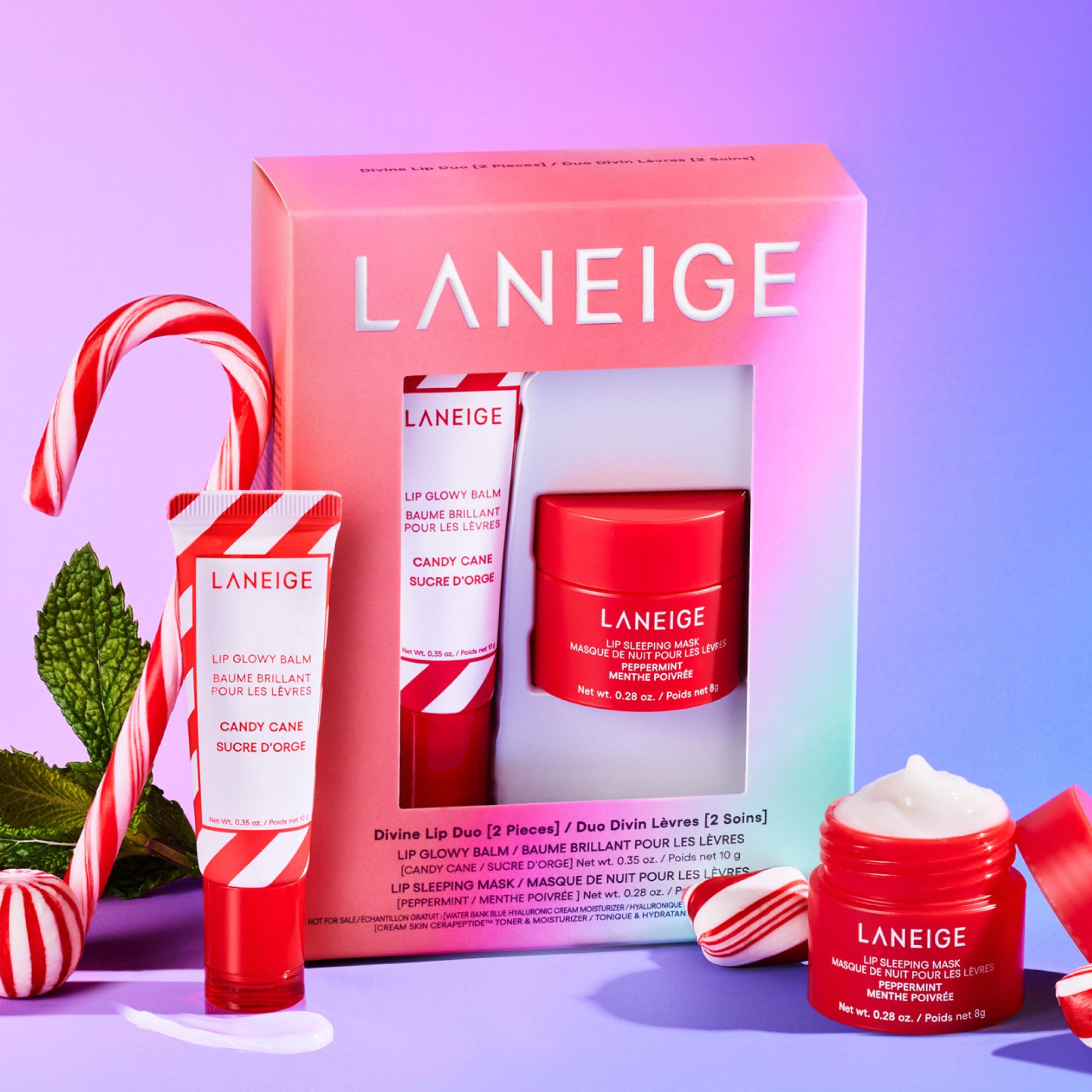 LANEIGE Lip Glowy Balm Hydrate, Glossy, Lightweight, Moisturize & Tint with Shea Butter