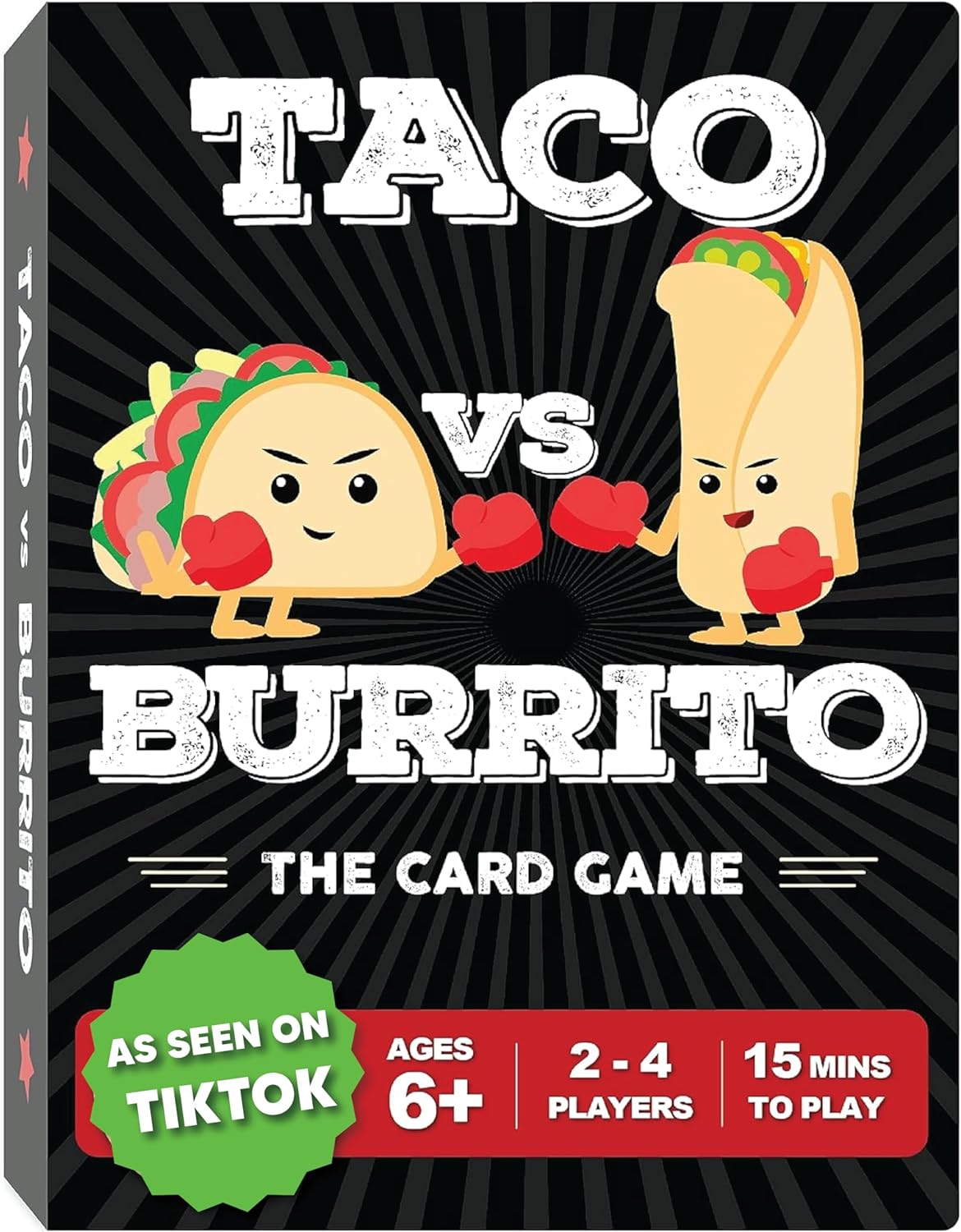 Taco vs Burrito - The Wildly Popular Surprisingly Strategic Card Game Created by a 7 Year Old - a Family-Friendly Party Game for Kids, Teens & Adults