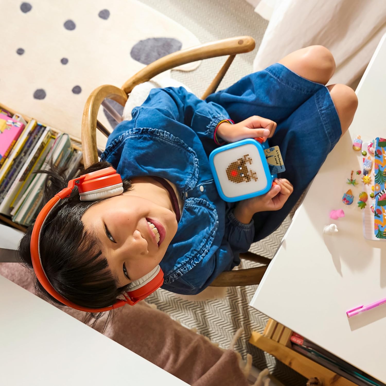 Yoto Player (3rd Gen.) + Make Your Own Card – Kids Bluetooth Audio Speaker, All-in-1 Screen-Free Device Plays Stories Music Podcasts Radio White Noise Thermometer Nightlight Ok-to-Wake Alarm Clock