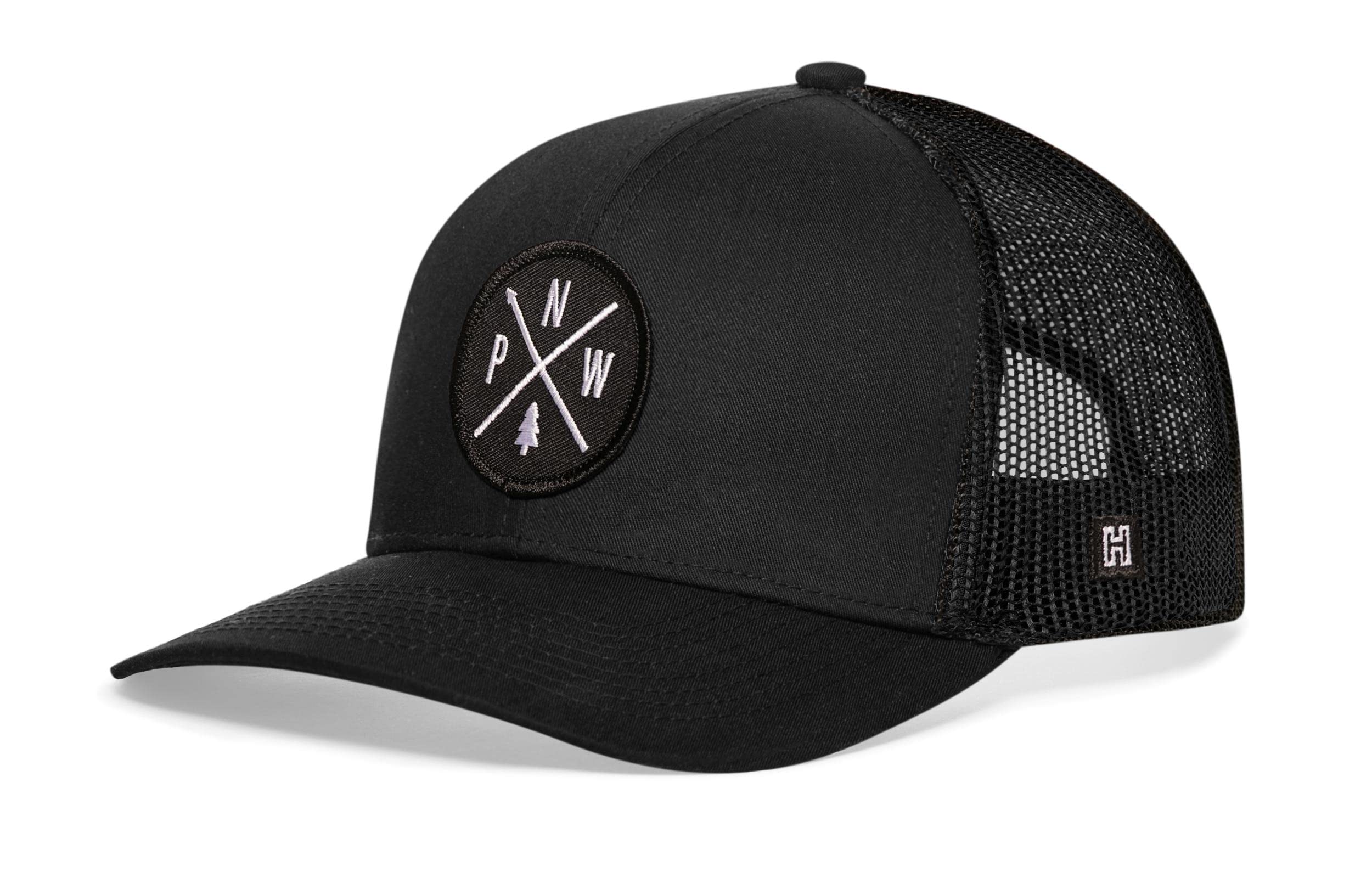 HAKA Camping Hat – Outdoors Trucker Hat for Men & Women, Baseball Cap Adjustable Snapback - Synthetic Leather