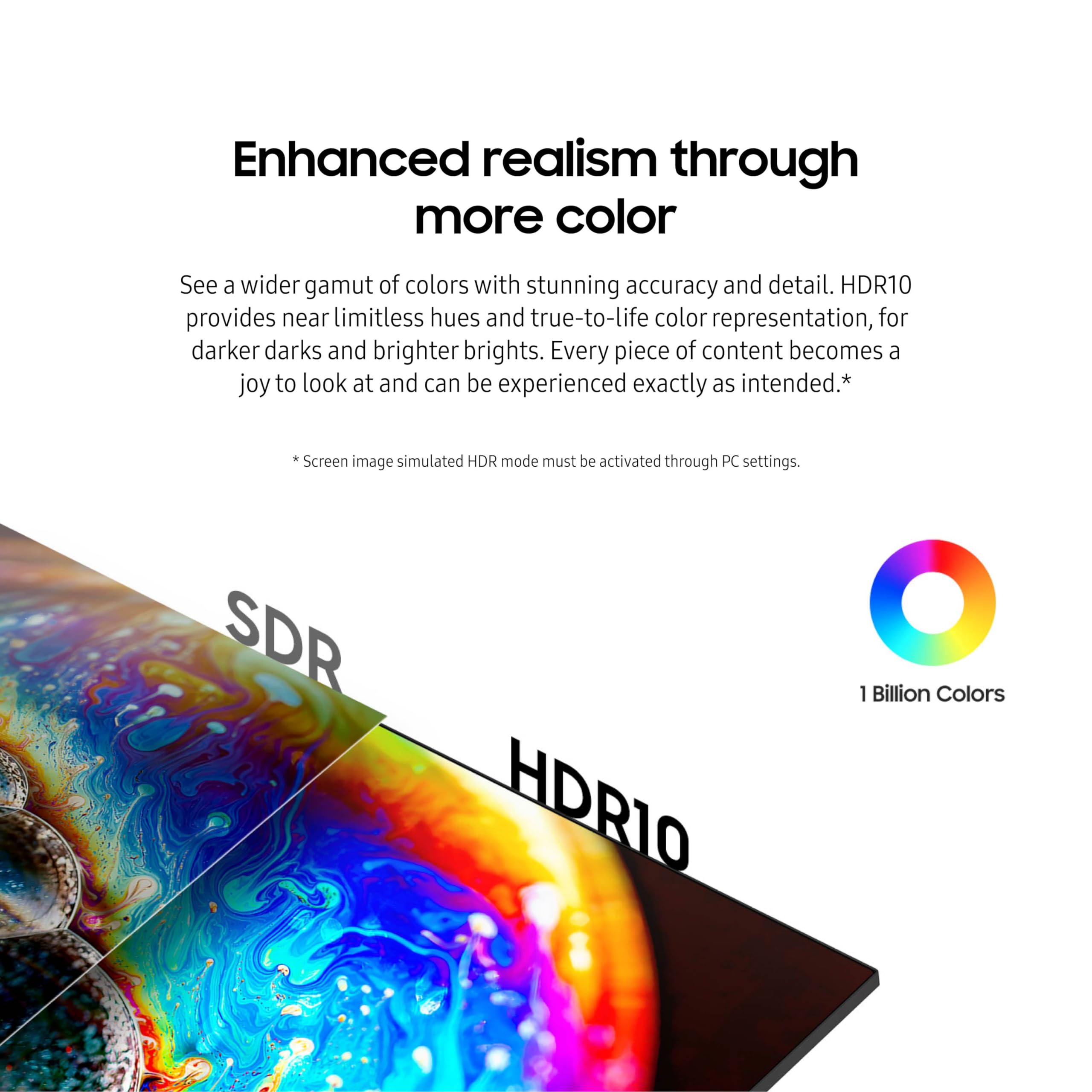 SAMSUNG 34-Inch ViewFinity S65TC Series Ultra-WQHD 1000R Curved Computer Monitor, HDR10, 100Hz, AMD FreeSync, Thunderbolt 4, Height Adjustable Stand, Built-in Speakers, Eye Care, LS34C650TANXGO, 2024