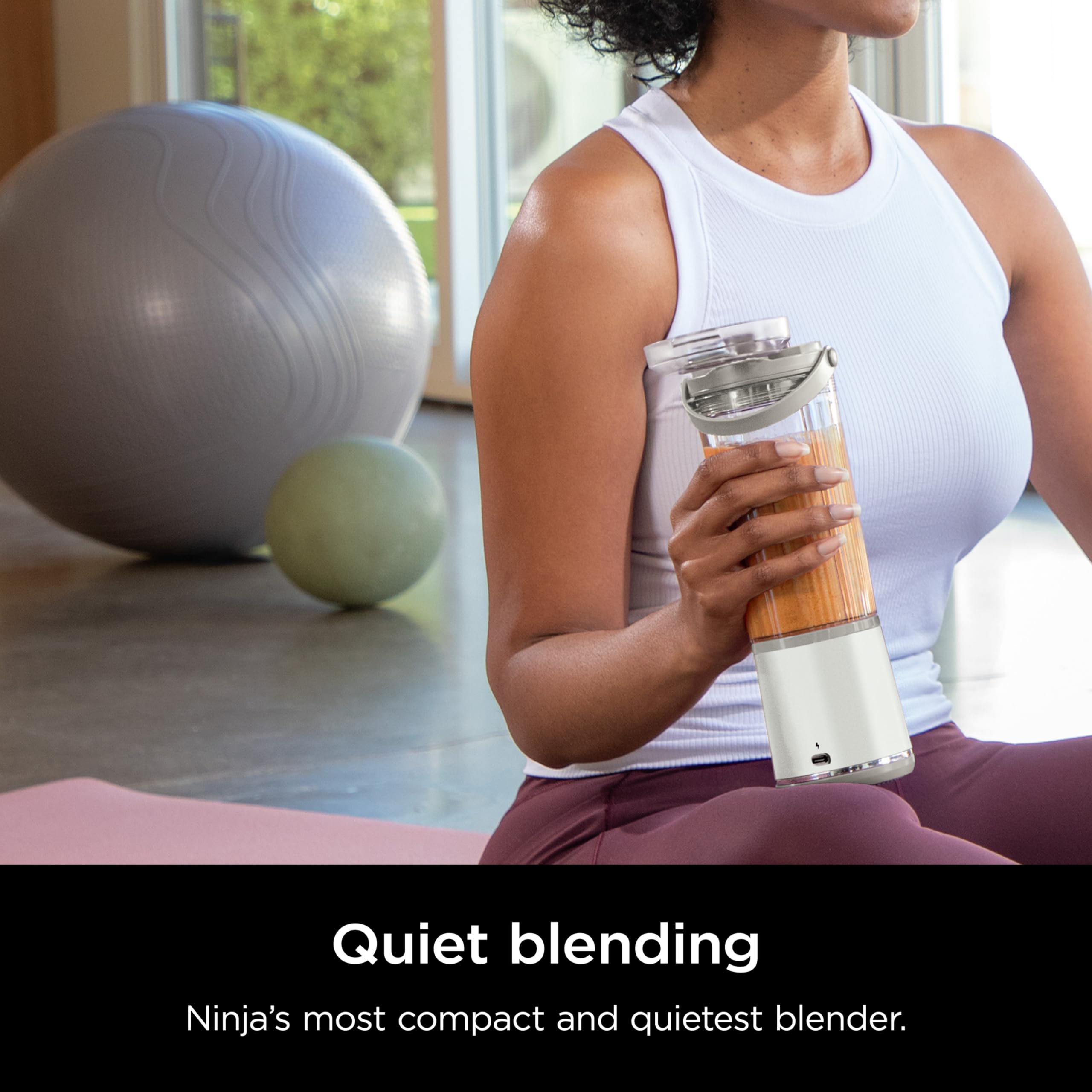 Ninja Blast Portable Blender, Cordless, 18oz. Vessel, Personal Blender For-Shakes and Smoothies, BPA Free, Leakproof-Lid and Sip Spout, USB-C Rechargeable, Dishwasher Safe Parts, Tinted Pink, BC151PK