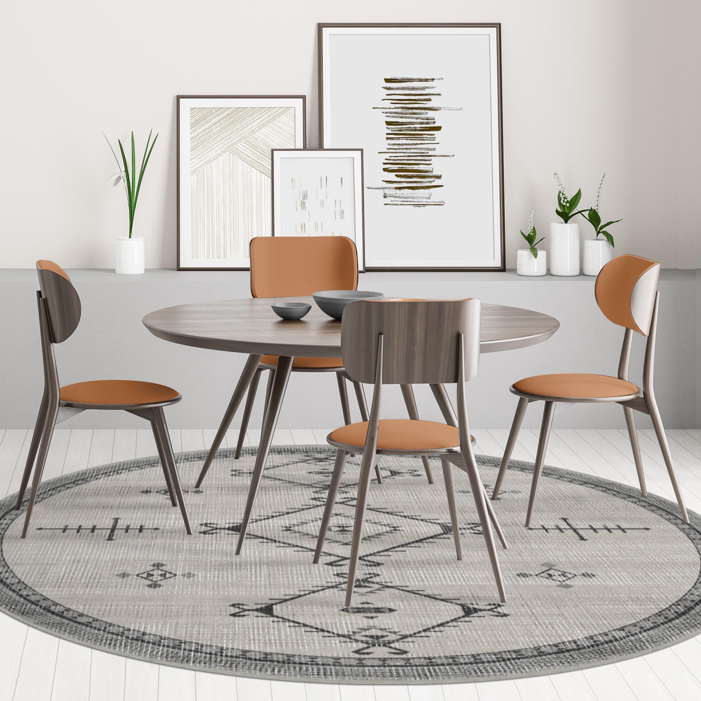 RUGGABLE Damali Runner Rug - Perfect Boho Washable Rug for Entryway Hallway Kitchen - Pet & Child Friendly - Non-Toxic - Stain & Water Resistant - Black & White 2.5&