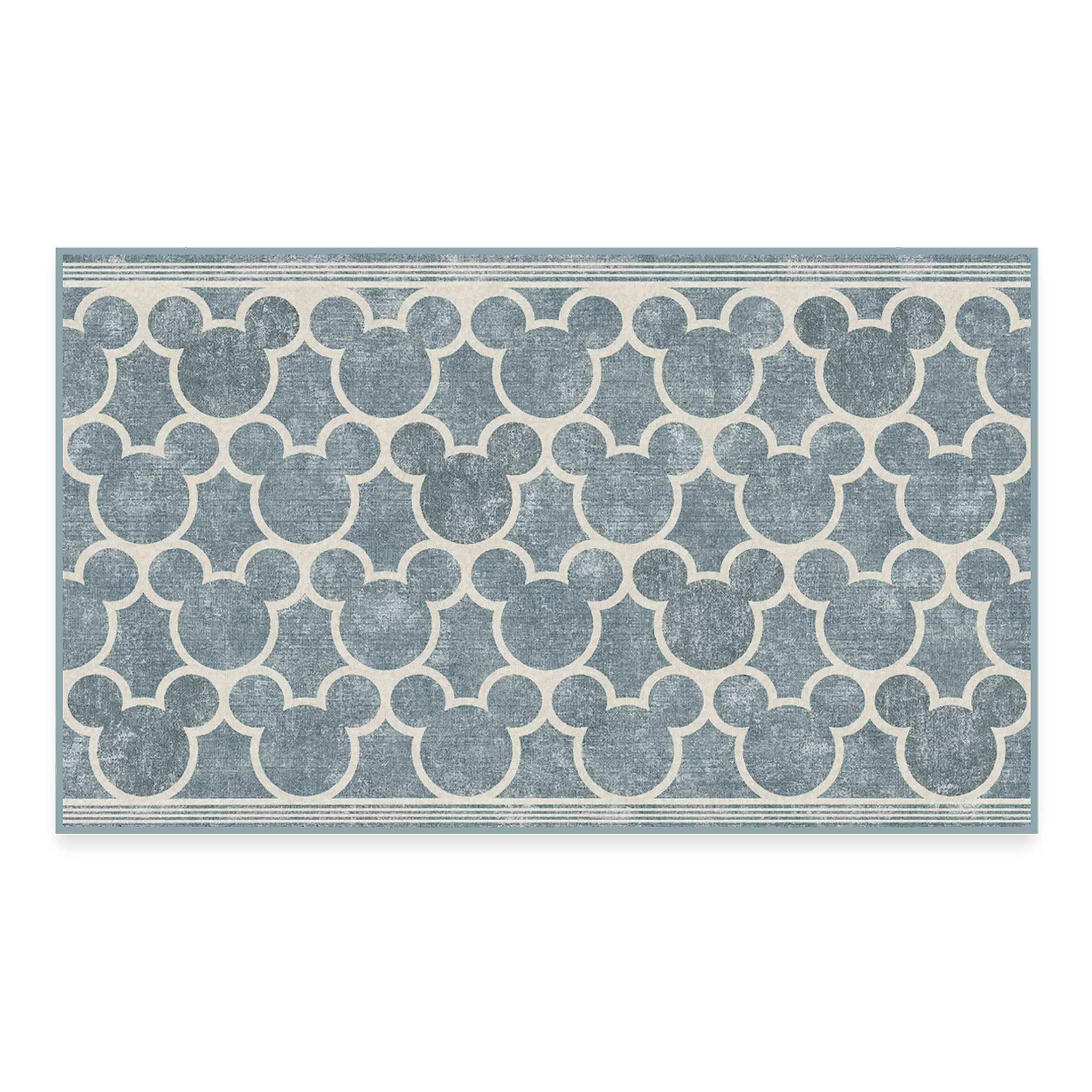 RUGGABLE Disney Classic Minnie Mouse Washable Rug - Perfect Area Rug for Nursery Playroom Kids Room - Pet & Child Friendly - Stain & Water Resistant - Trellis Pink 5&