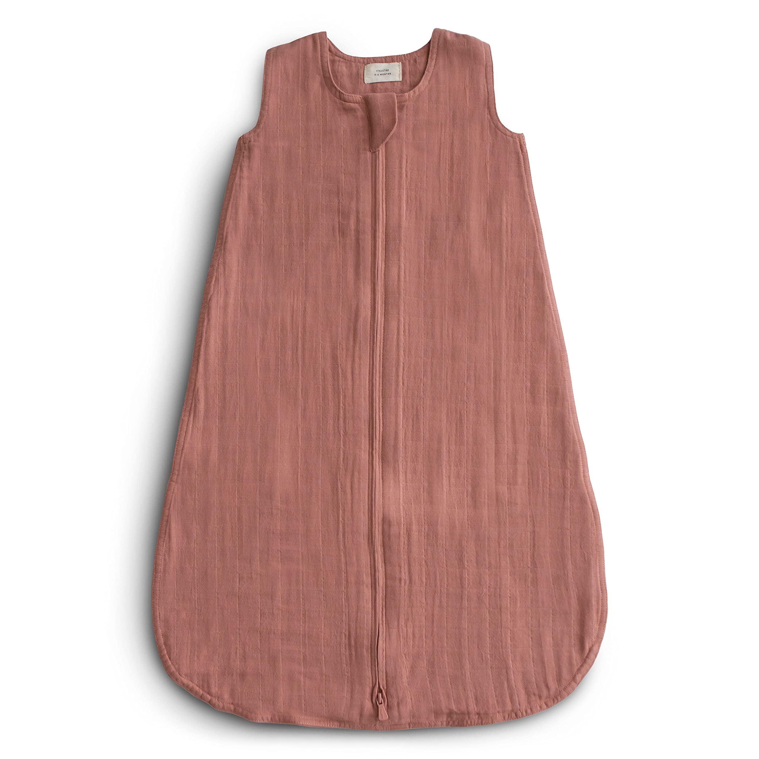 mushie Baby Wearable Blanket | 100% Organic Cotton Muslin | Sleeping Bag for Infants (Natural)