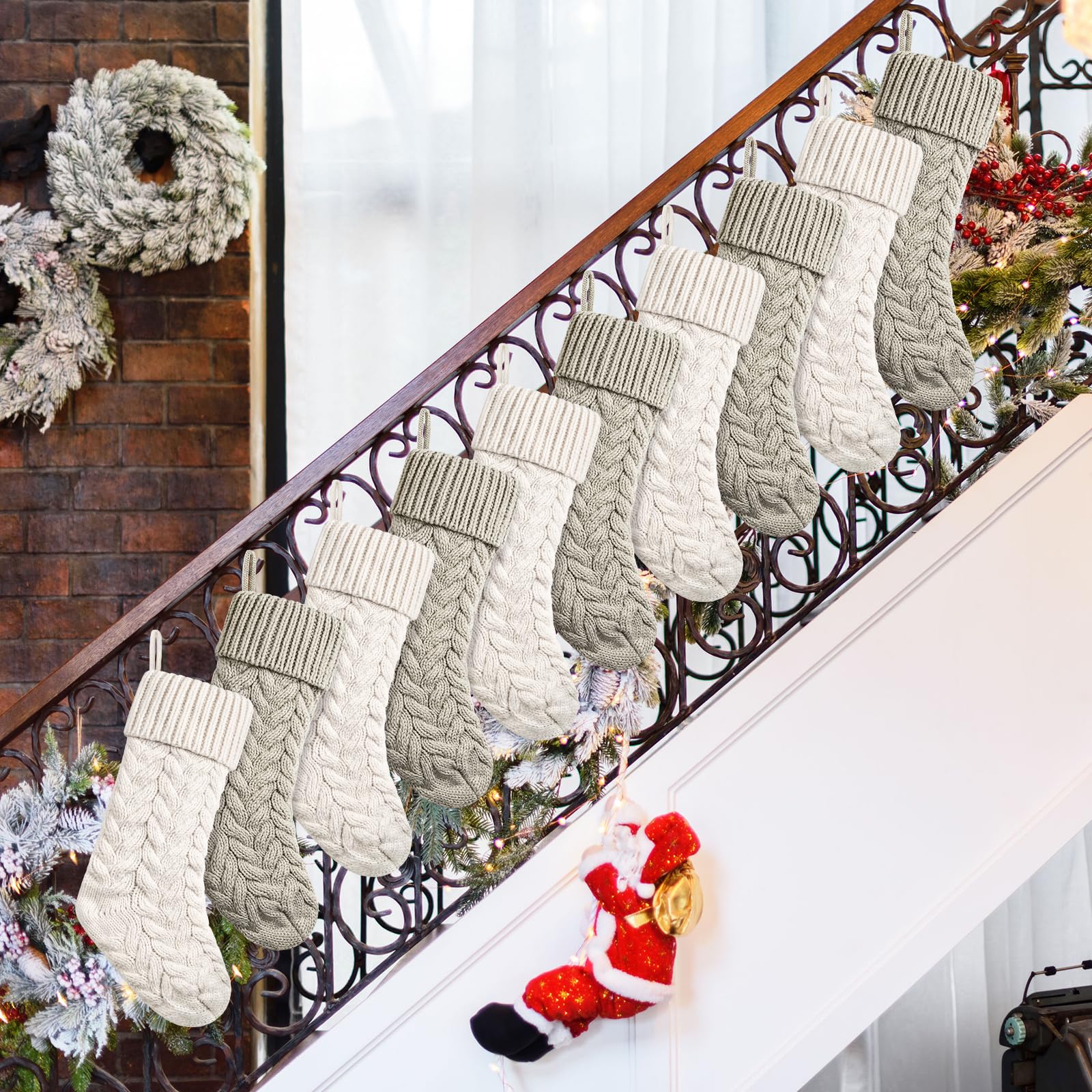 Knit Christmas Stockings Xmas