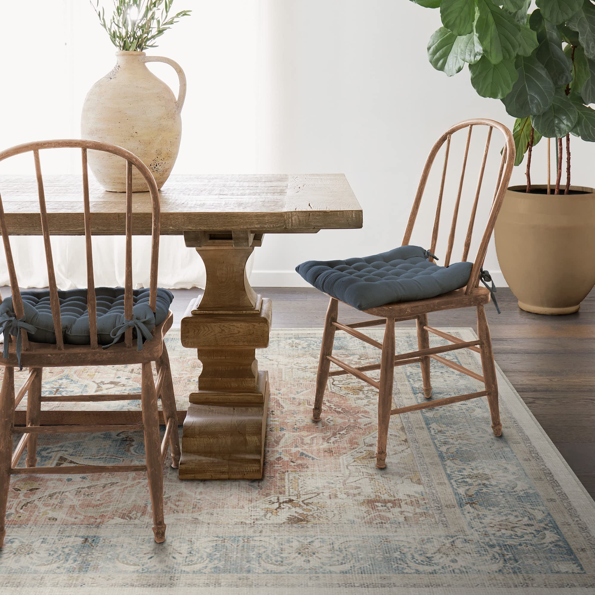 RUGGABLE – Sarrah Blue Quartz – Machine Washable Runner Rug – Pet & Child Friendly – Stain & Water Resistant – Non-Slip – 2.5&