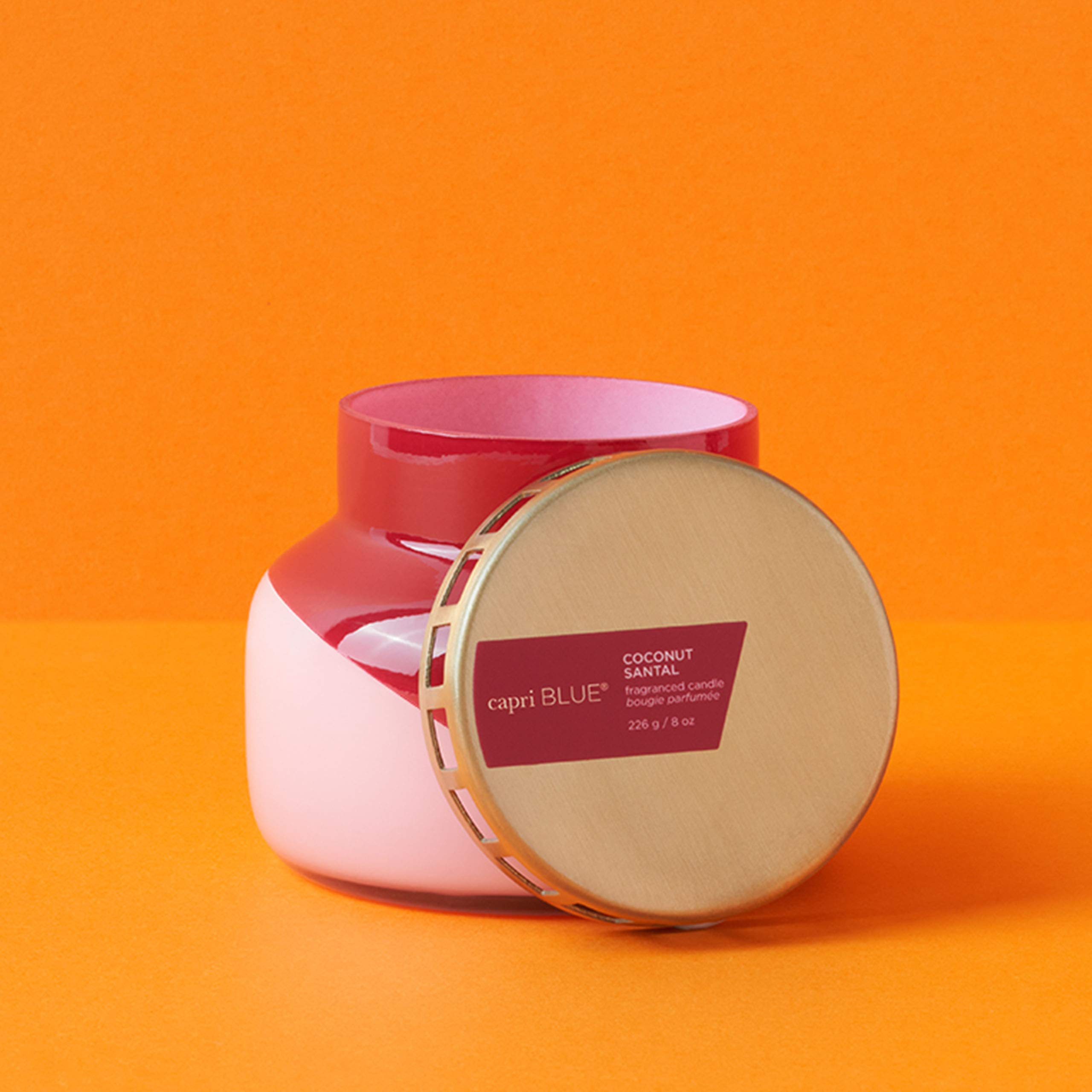 Capri Blue Pineapple Flower Candle - Dual Tone Signature Jar Candle - Luxury Aromatherapy Soy Candle - Fresh Scented Candle (19 Oz)