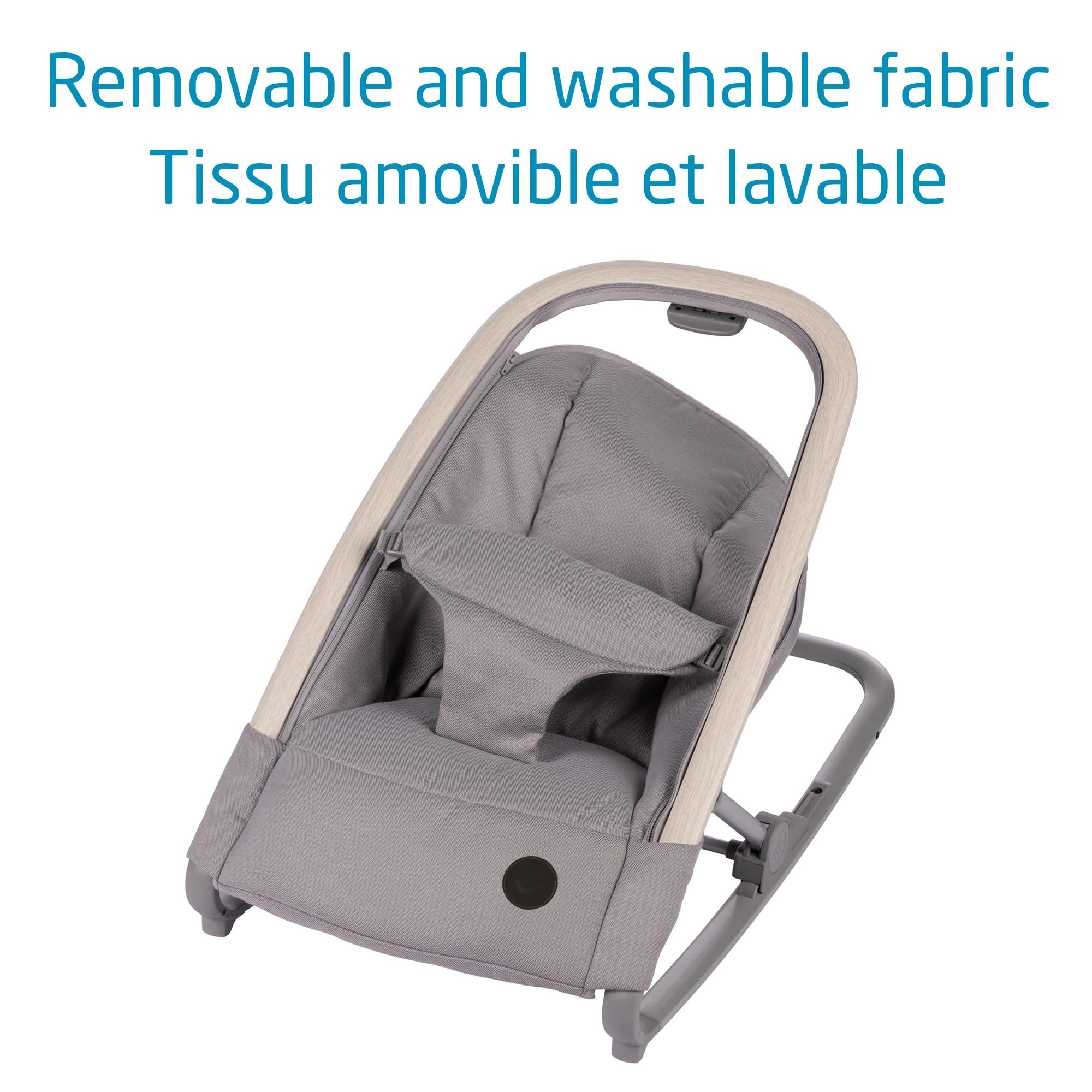 Maxi-Cosi 2-in-1 Kori Rocker, folds flat, travel, washable fabrics, Sand Horizon