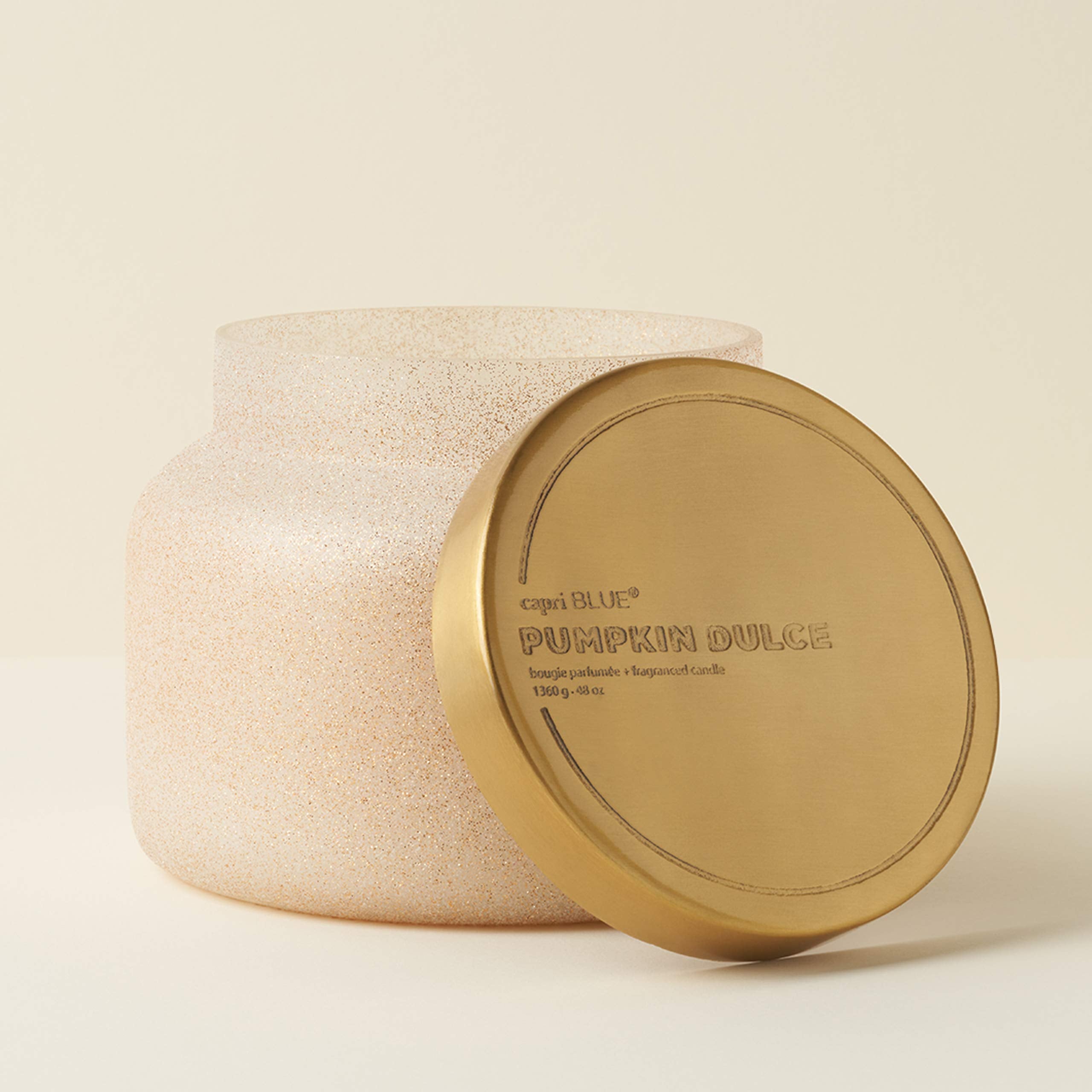 Capri Blue Tinsel & Spice Holiday Candle - Signature Glam Jar Candle - Juniper Berry, Cinnamon & Vanilla Scented Candles - Soy Wax Blend - Christmas Decor - Maroon Glitter Candle Holder (19 oz)