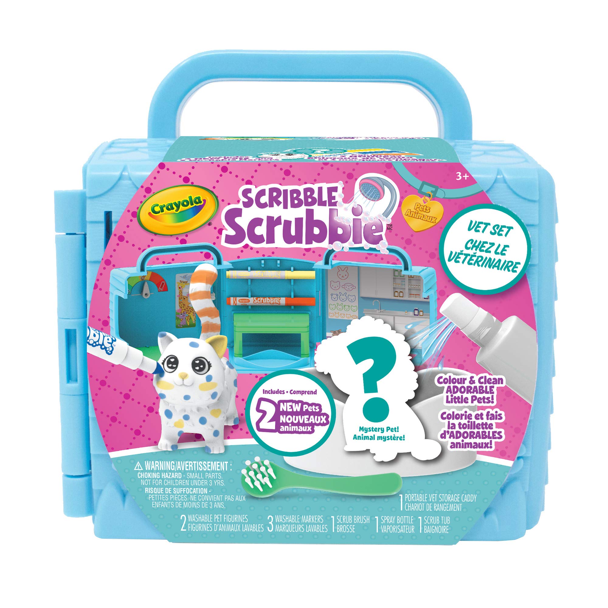 Crayola Scribble Scrubbie Peculiar Pets Tub Playset, Creative Toys