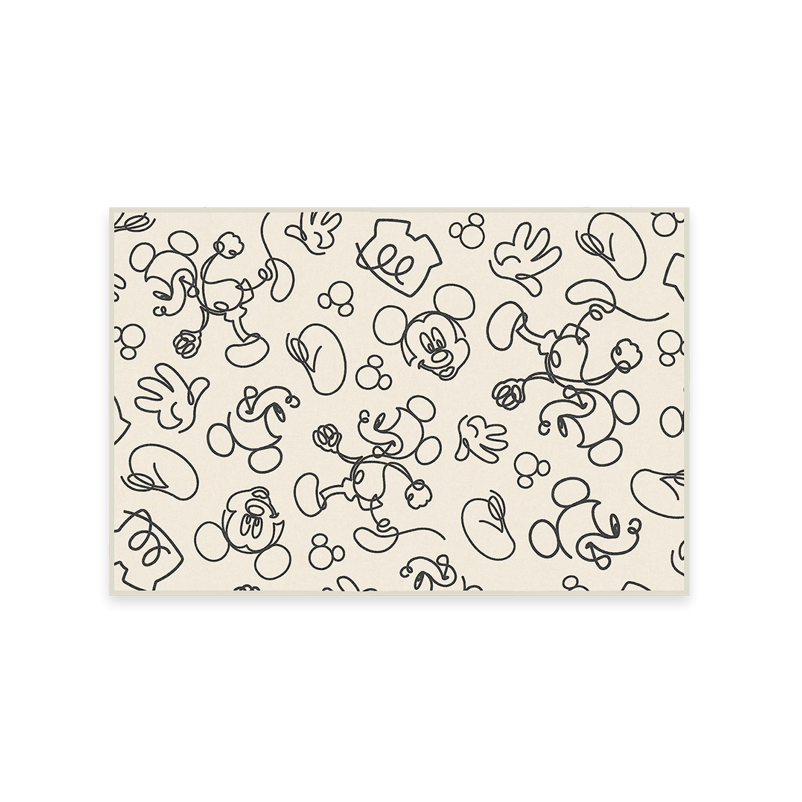 RUGGABLE Disney Classic Minnie Mouse Washable Rug - Perfect Area Rug for Nursery Playroom Kids Room - Pet & Child Friendly - Stain & Water Resistant - Trellis Pink 5&