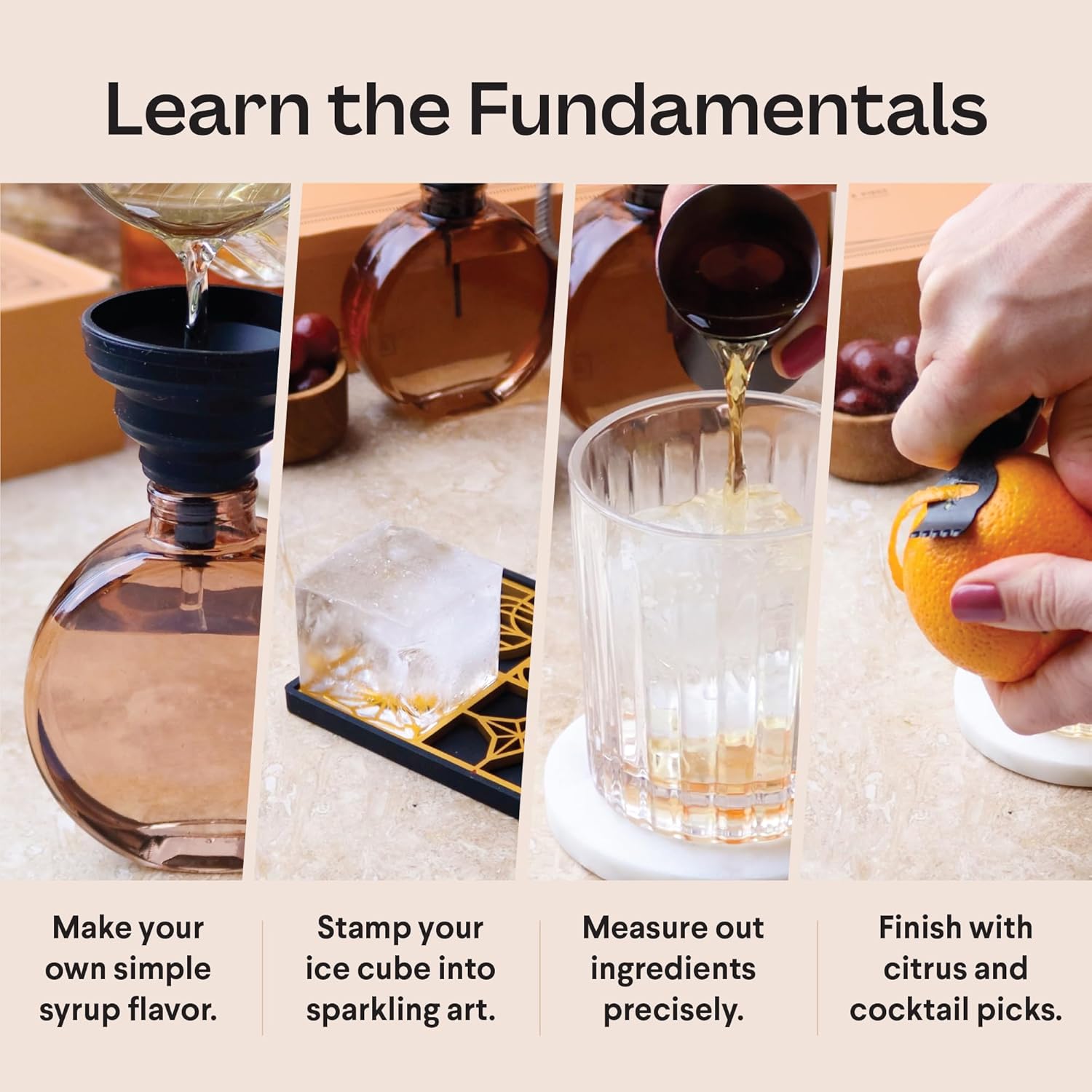 Whiskey Cocktails and Wood Smoked BBQ Grill Kit