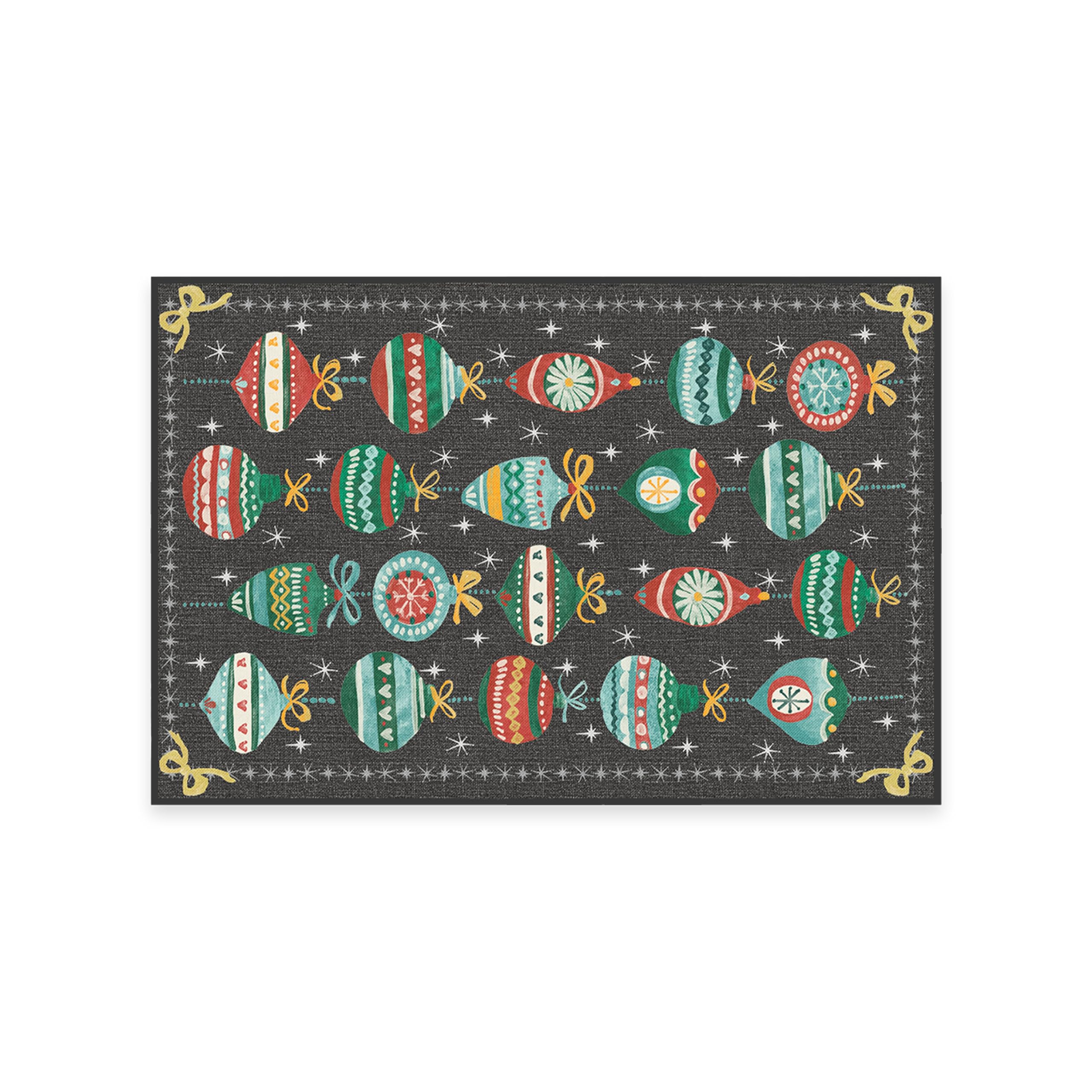 RUGGABLE Winter Plaid Washable Rug - Perfect Holiday Area Rug for Living Room Bedroom Kitchen - Pet & Child Friendly - Stain & Water Resistant - Dress Stewart Tartan Plaid 3&