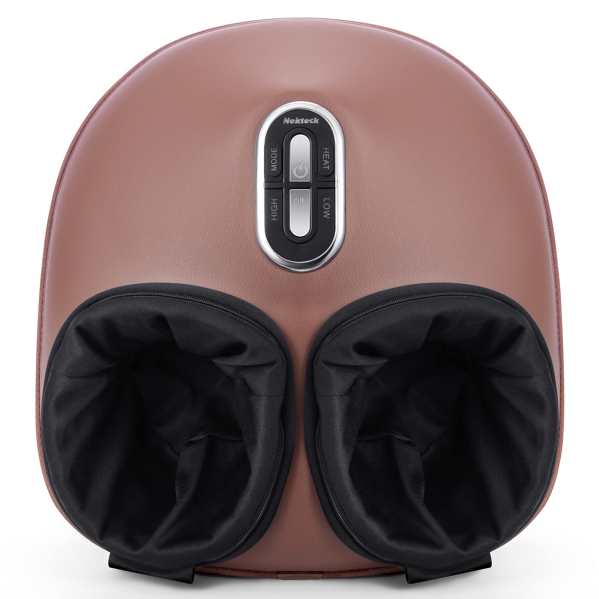 Nekteck Shiatsu Foot Massager Machine with Soothing Heat, Deep Kneading Therapy, Air Compression, Improve Blood Circulation and Foot Wellness,Relax for Home or Office Use(Beige)