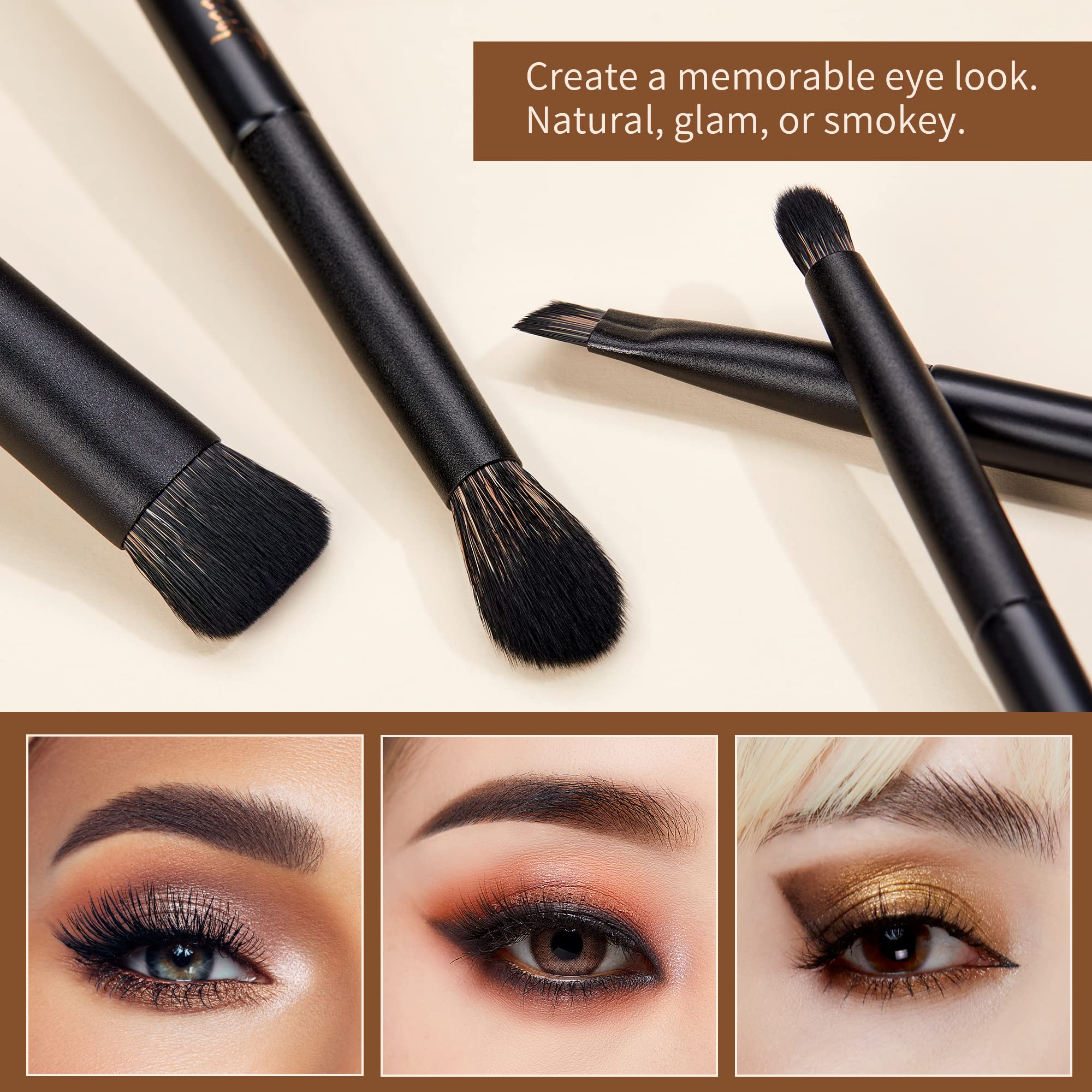 Jessup Makeup Brushes 14Pcs Makeup Brush Set Premium Synthetic Powder Foundation Contour Blush Concealer Eye Shadow Blending Liner Make Up Brush Kit Light Grey T329
