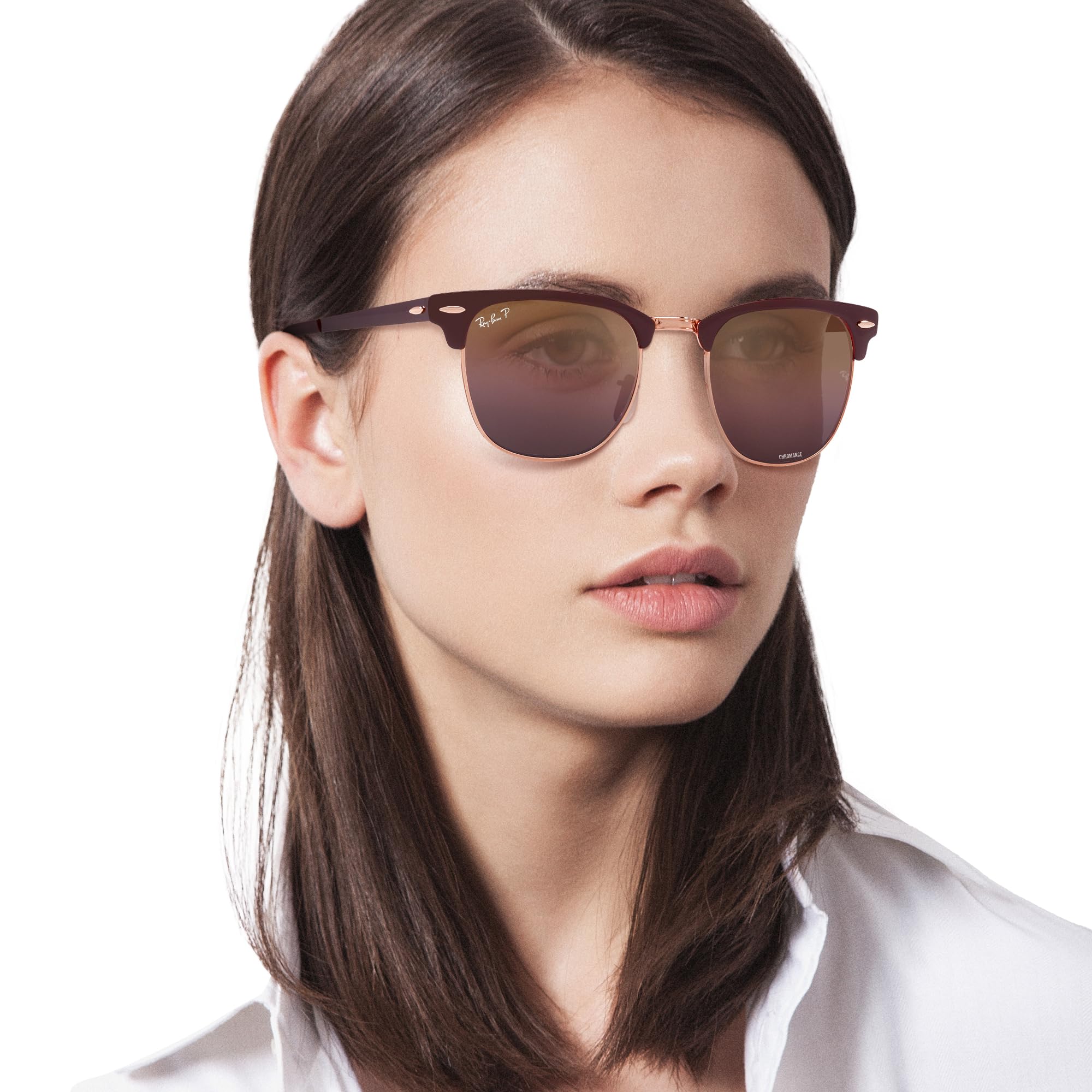 Ray-Ban RB3716 Clubmaster Metal Square Sunglasses